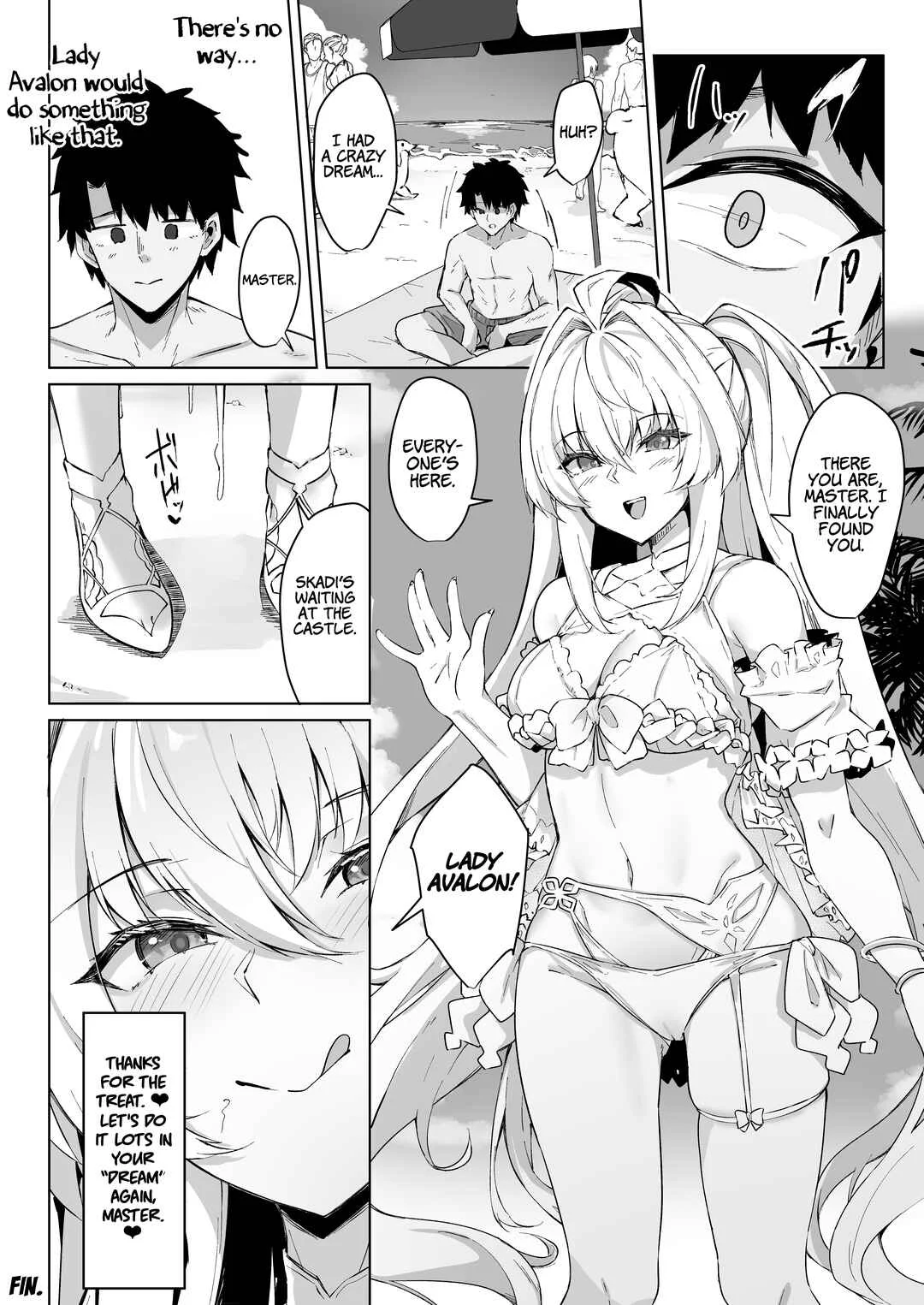 Fate/Grand Order - Manatsu no Chaldea Summer Vacation (Doujinshi) Chapter 1: Chaldea Midsummer Vacation - Lady Avalon Edition (Decensored) - Page 32