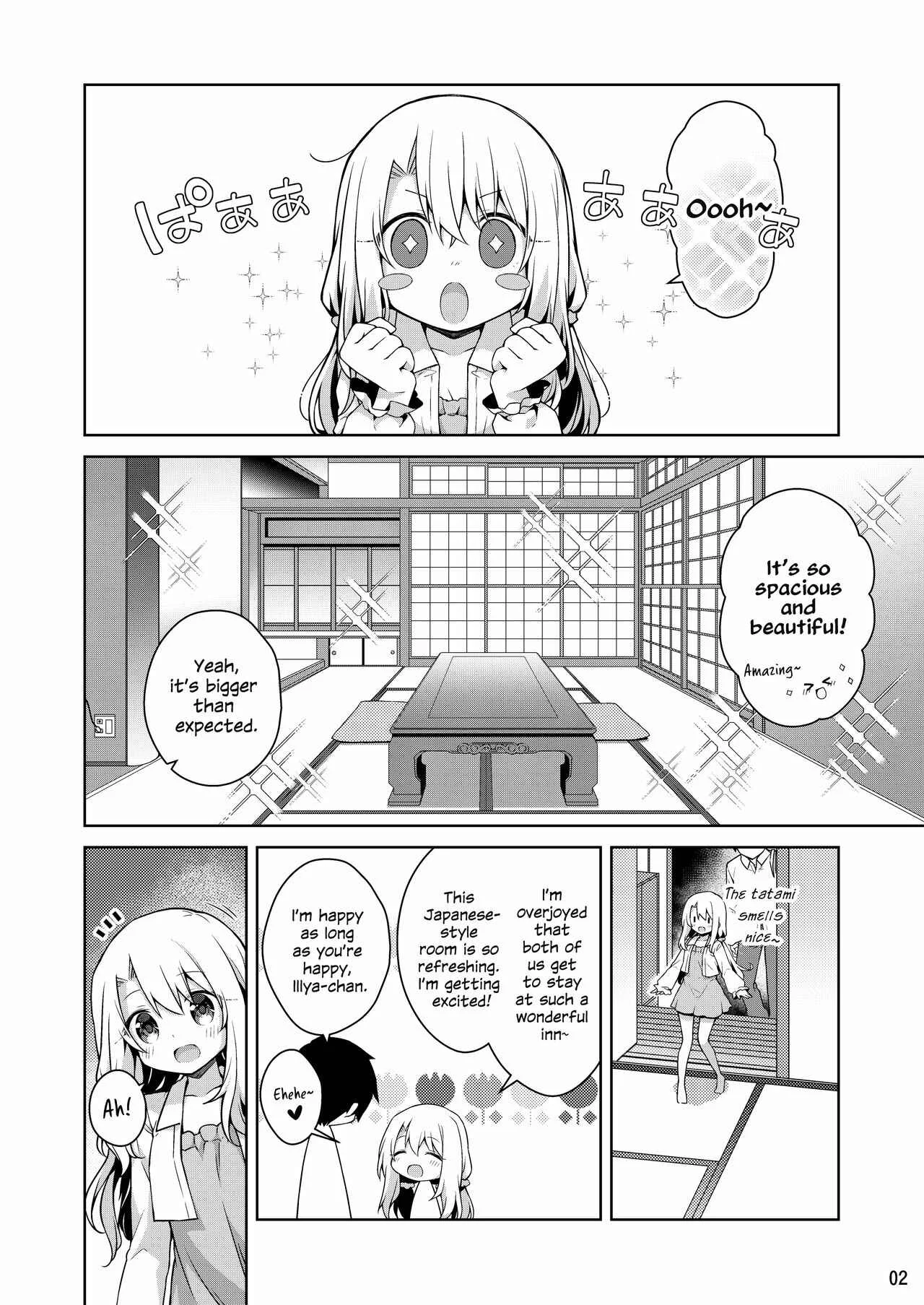 Fate/kaleid liner Prisma Illya - Illya to Ouchi de Ecchi Shitai!! (Doujinshi) Chapter 2: Entering The Hot Spring With Illya - Page 3
