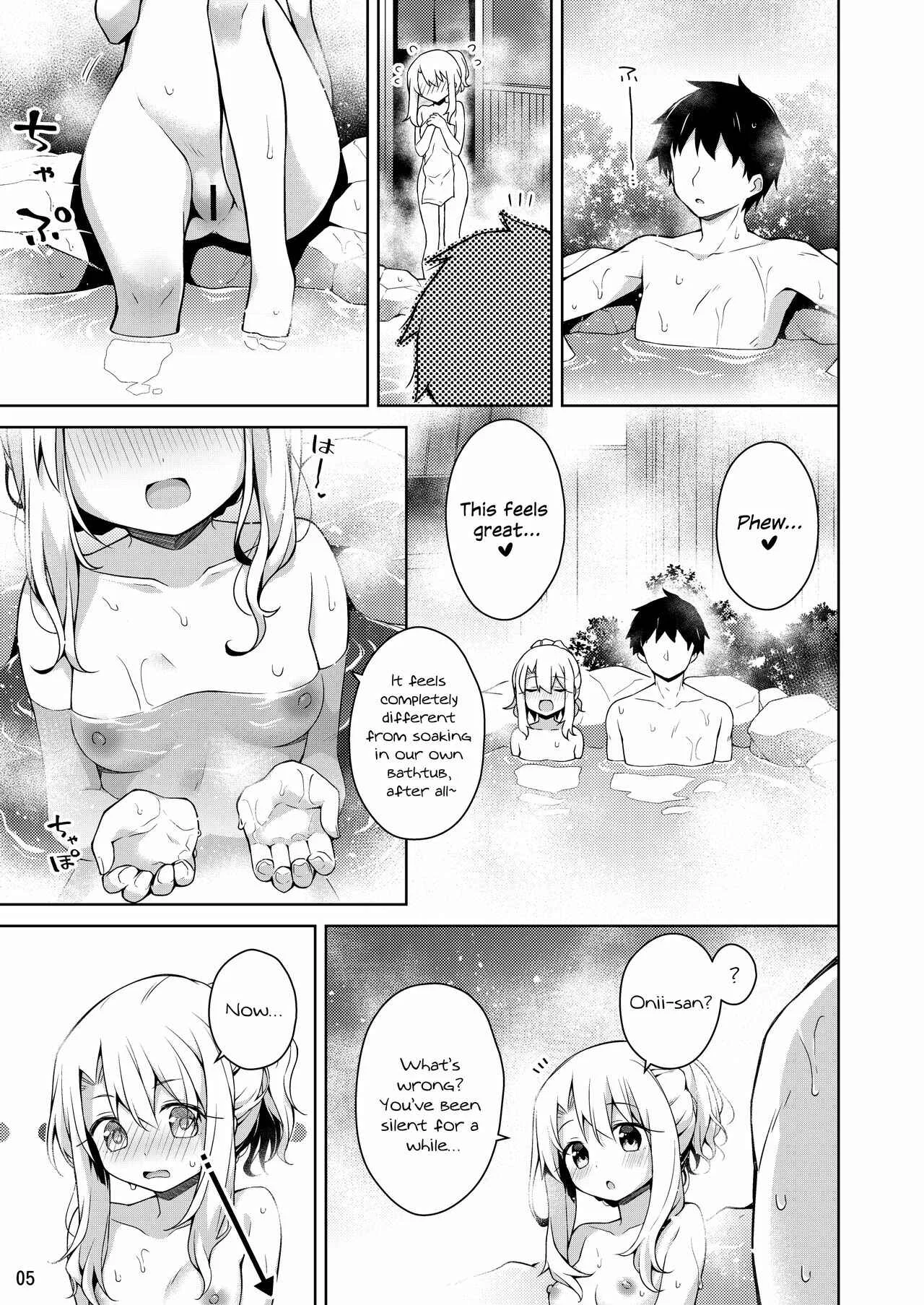Fate/kaleid liner Prisma Illya - Illya to Ouchi de Ecchi Shitai!! (Doujinshi) Chapter 2: Entering The Hot Spring With Illya - Page 6
