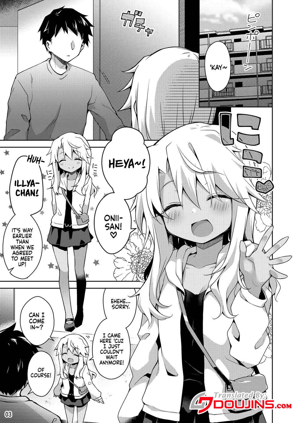 Fate/kaleid liner Prisma Illya - Illya to Ouchi de Ecchi Shitai!! (Doujinshi) Chapter 4: A Book About Chloe Pretending To Be Illya And Ending up Having Sex - Page 3