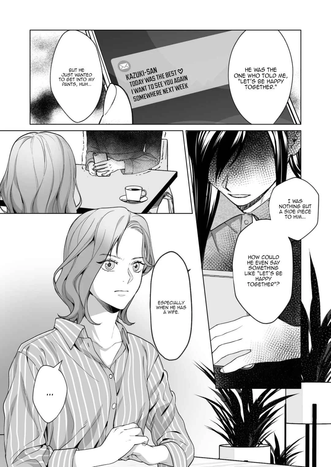 Fukushuu Doumei - Sare Tsuma to Aijin wa Kuzu Danna o Seisai Suru Chapter 1 - Page 1