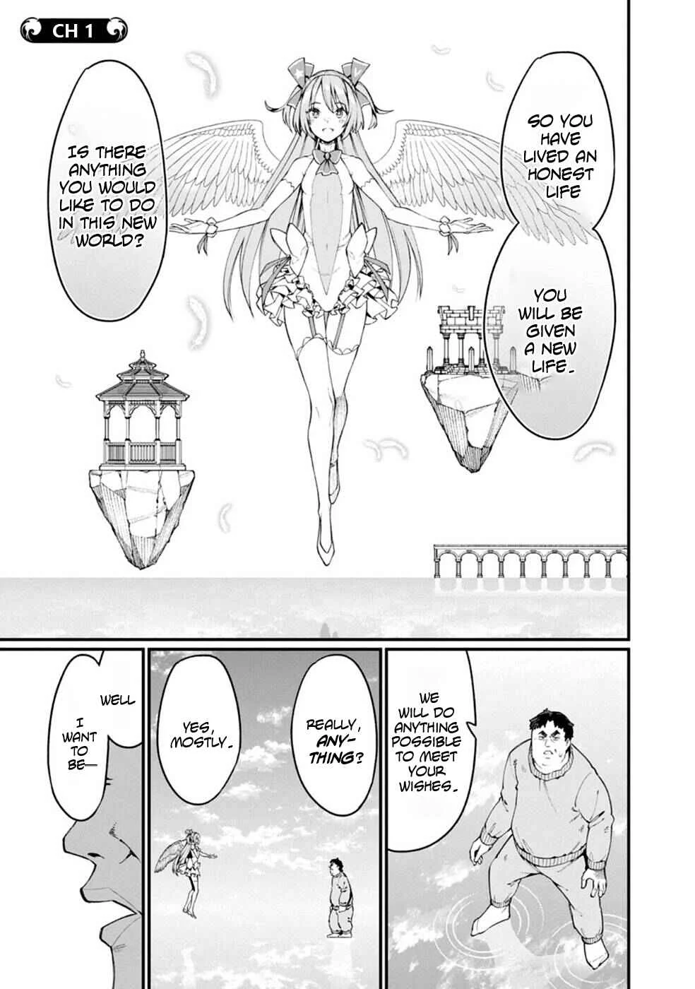 Harem Ou no Isekai Press Manyuuki ~Saikyou Musou no Ojisan wa Arayuru Shuzoku wo Yome ni suru~ Chapter 1 - Page 3
