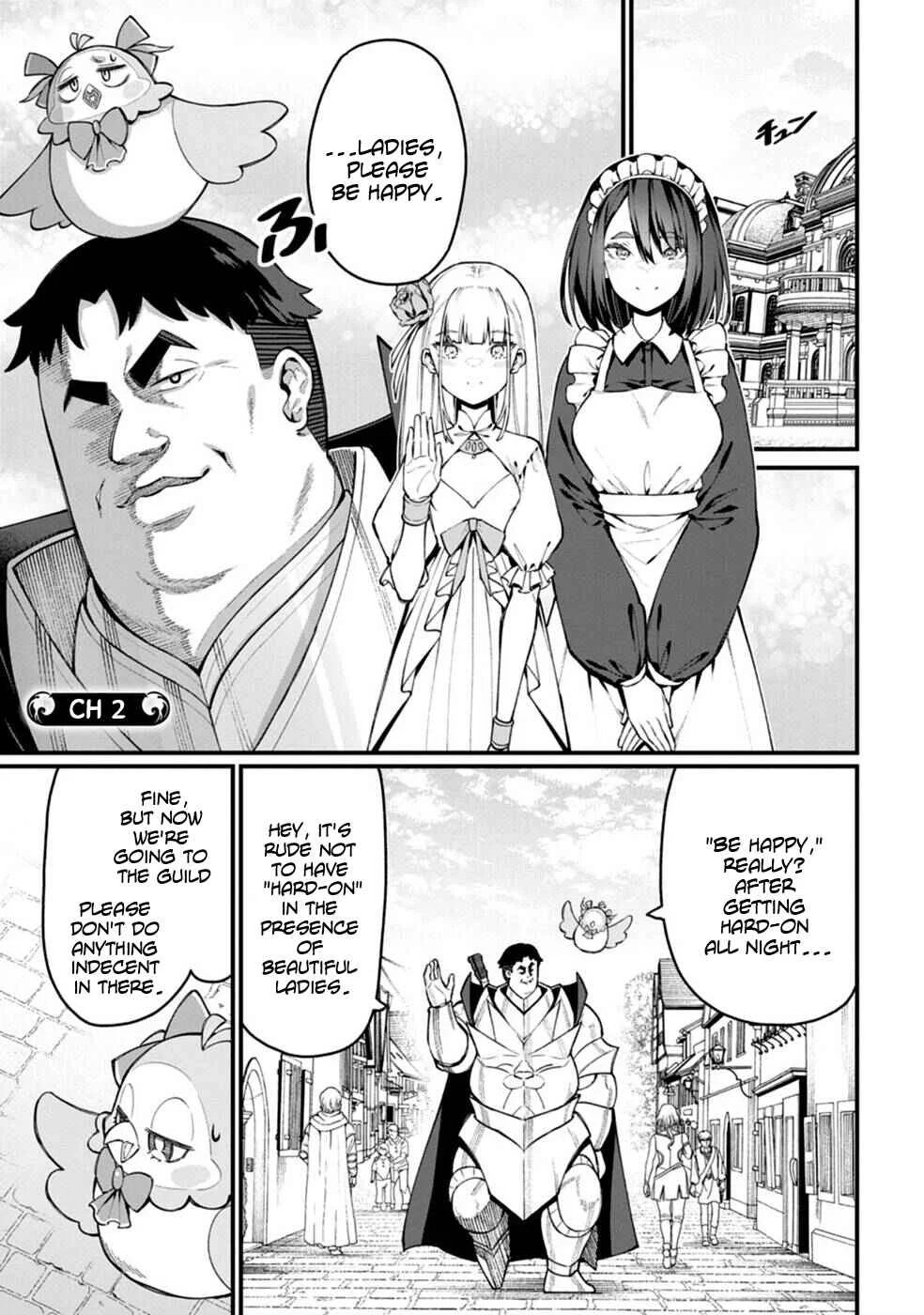 Harem Ou no Isekai Press Manyuuki ~Saikyou Musou no Ojisan wa Arayuru Shuzoku wo Yome ni suru~ Chapter 2 - Page 1