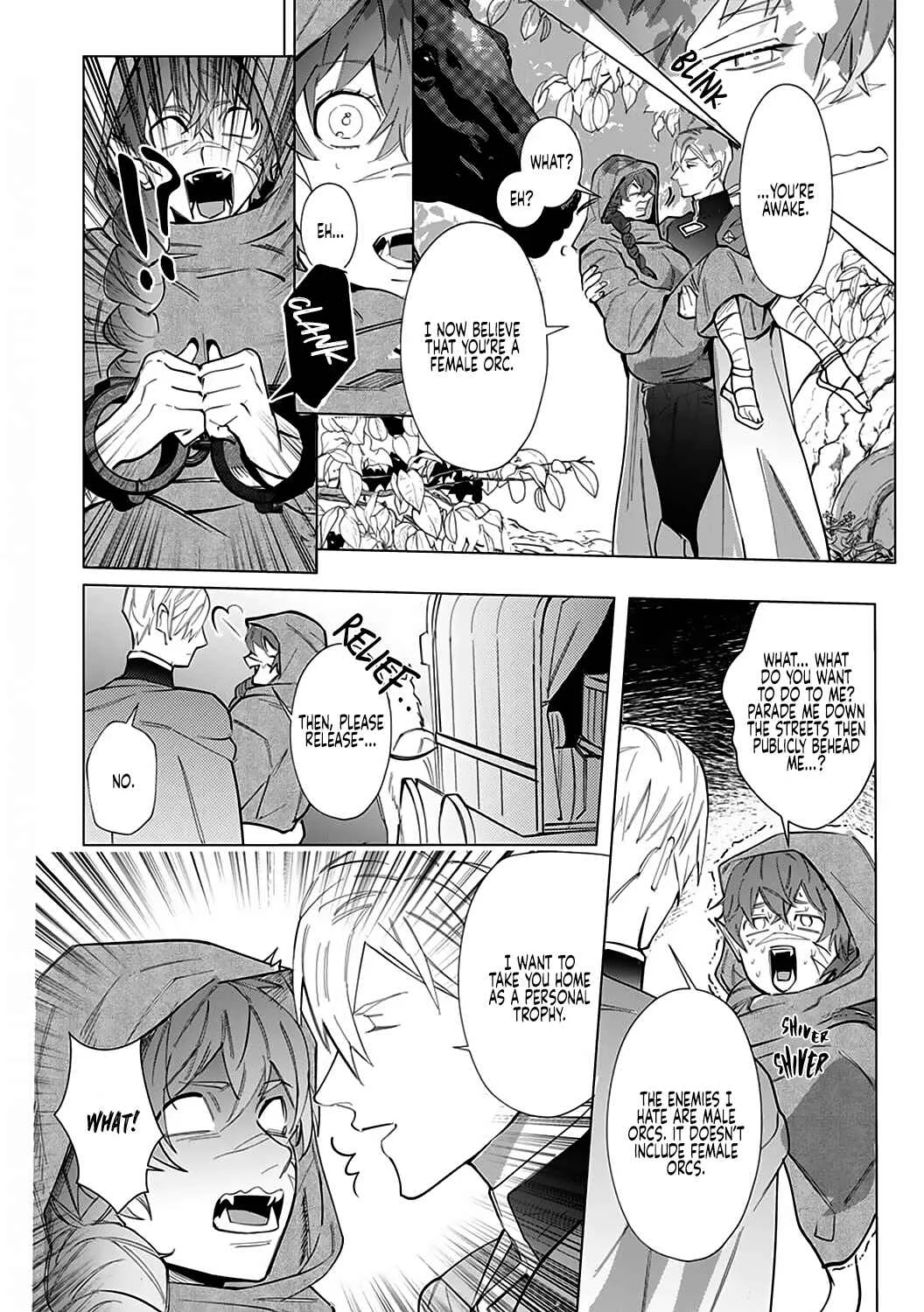 Hazure Shuzoku "Orc" ni Tensei shitara Saikyou Kishi-sama ni Torawaremashite Chapter 1 - Page 30