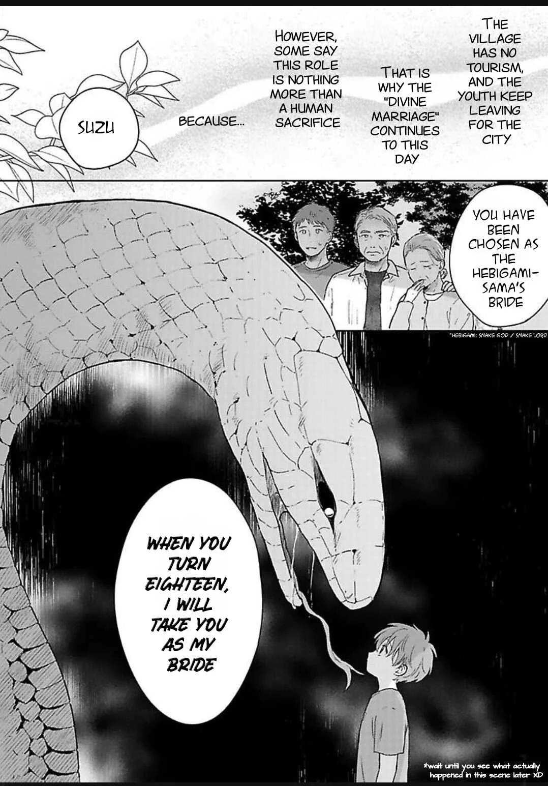 Hebigamisama wa Yome ni Betabore nan Da kedo, Chapter 1 - Page 6