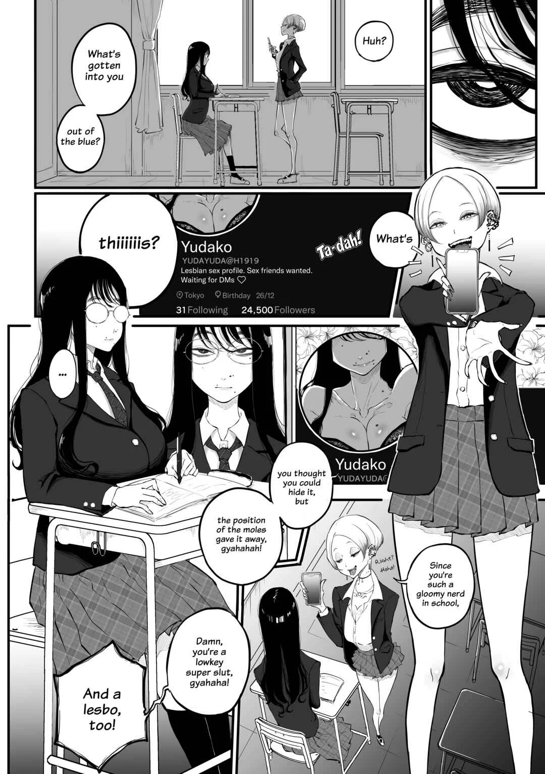 Inkya no Ura Account o Mitsuketa Gal ga Baka ni Shite Karakau Hanashi Chapter 1 - Page 2