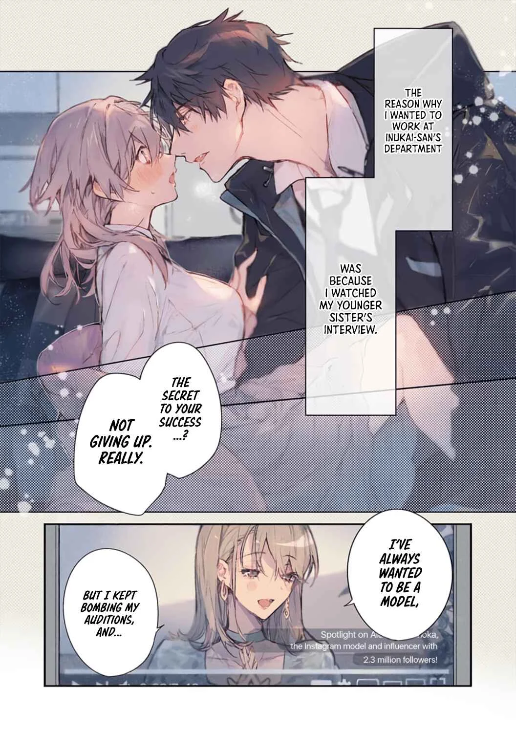 Inukai-san wa Kakure Dekiai Joushi - Konya dake wa "Suki" o Gaman Dekimasen! Chapter 1 - Page 1