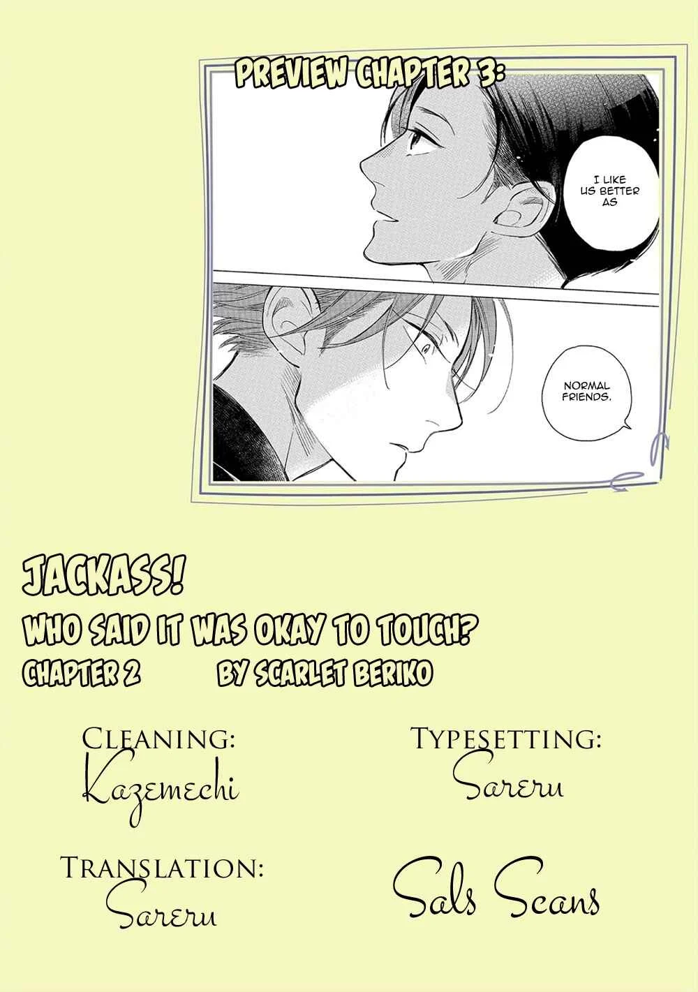 Jackass! - Sawatte Ii tte Dare ga Itta yo? Chapter 2 - Page 31