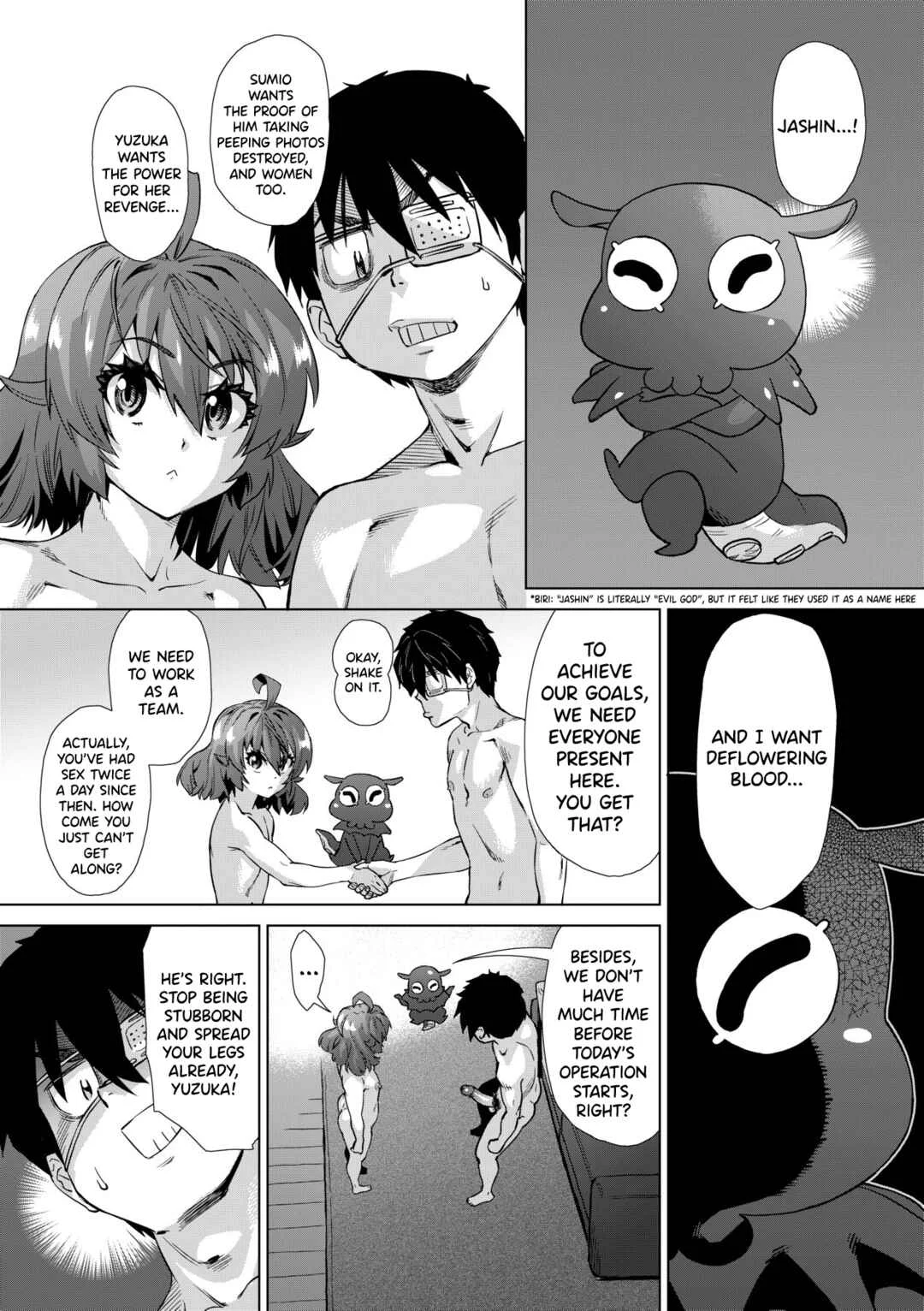 Jagan no Saimin Inryoku de Seitokai Les Joshi-tachi no Shojo o Kyousei Rape!! Chapter 2: Virgin break!! Jashin-san 2 - Page 3