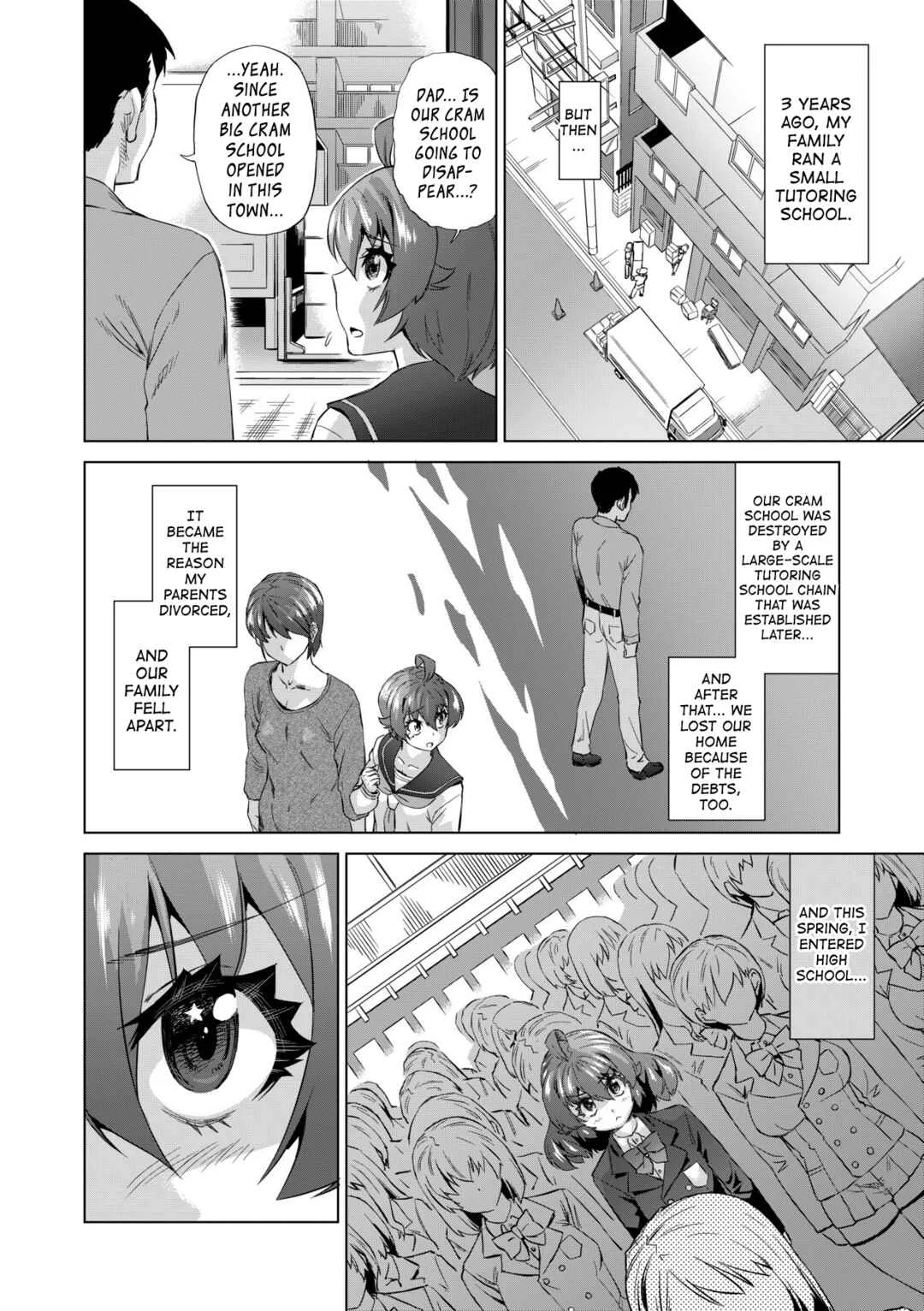 Jagan no Saimin Inryoku de Seitokai Les Joshi-tachi no Shojo o Kyousei Rape!! Chapter 3: Virgin break!! Jashin-san 3 - Page 8