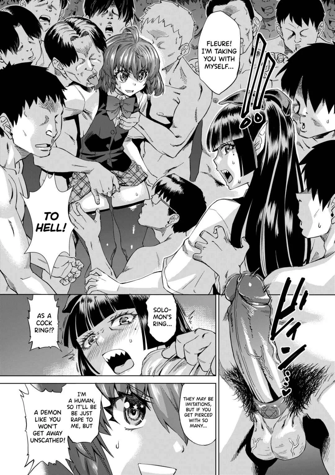 Jagan no Saimin Inryoku de Seitokai Les Joshi-tachi no Shojo o Kyousei Rape!! Chapter 5: Virgin break!! Jashin-san 5 - Page 8