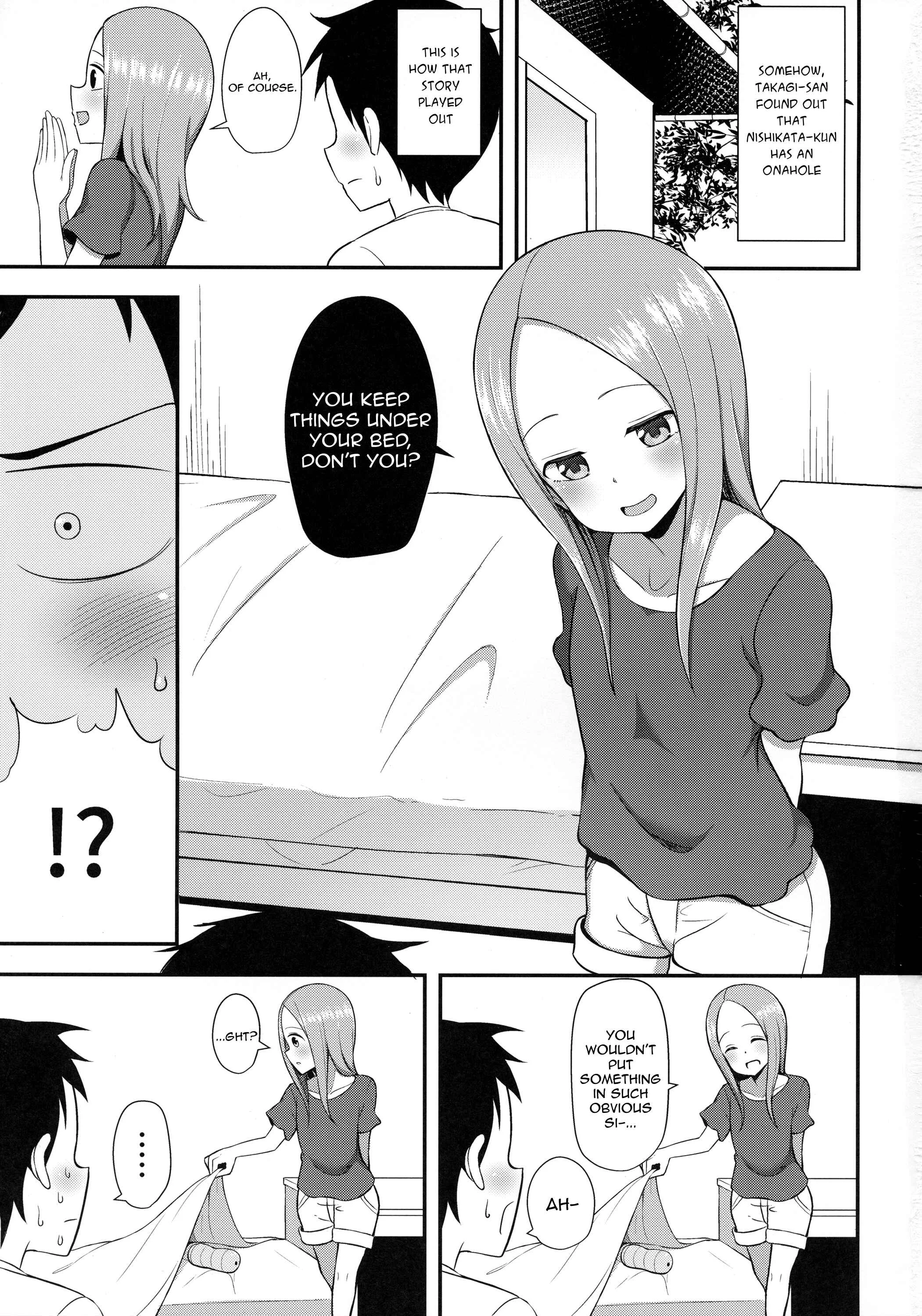 Karakai Jouzu no Takagi-san - Takagi-san to Onahole (Doujinshi) Chapter 1 - Page 2