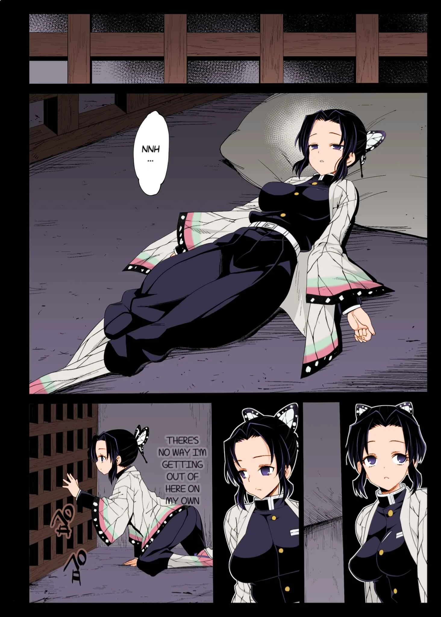 Kimetsu no Yaiba - Kimetsu no Urabon (Doujinshi) (Fan Colored) Chapter 2: Kochou Shinobu Kan ~Neteiru Aida ni Ossan Oni ni Okasareru~ (Fan Colored) - Page 3