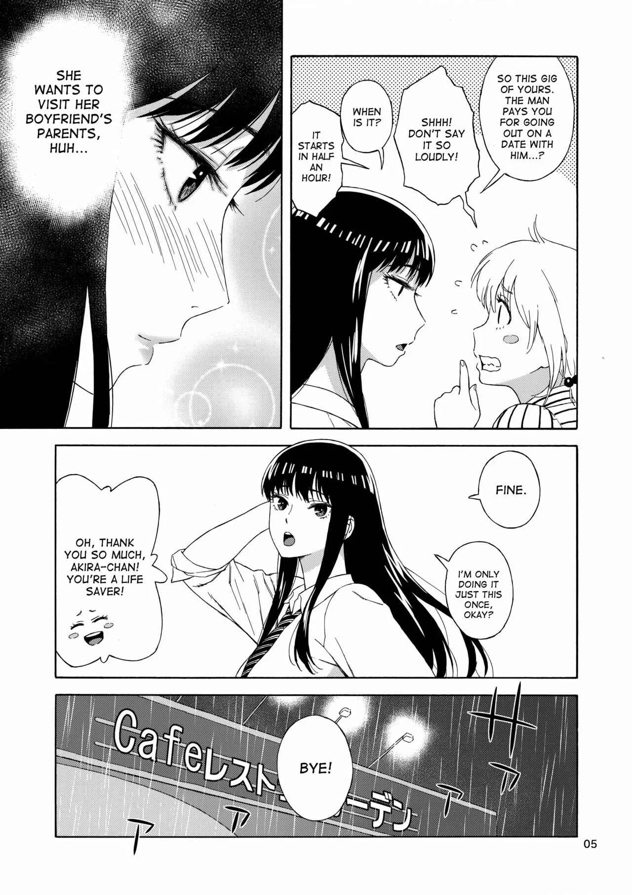 Koi wa Ameagari no You ni - Ame ni Nurenishi Hanabira no. (Doujinshi) Chapter 1: Oneshot - Page 4