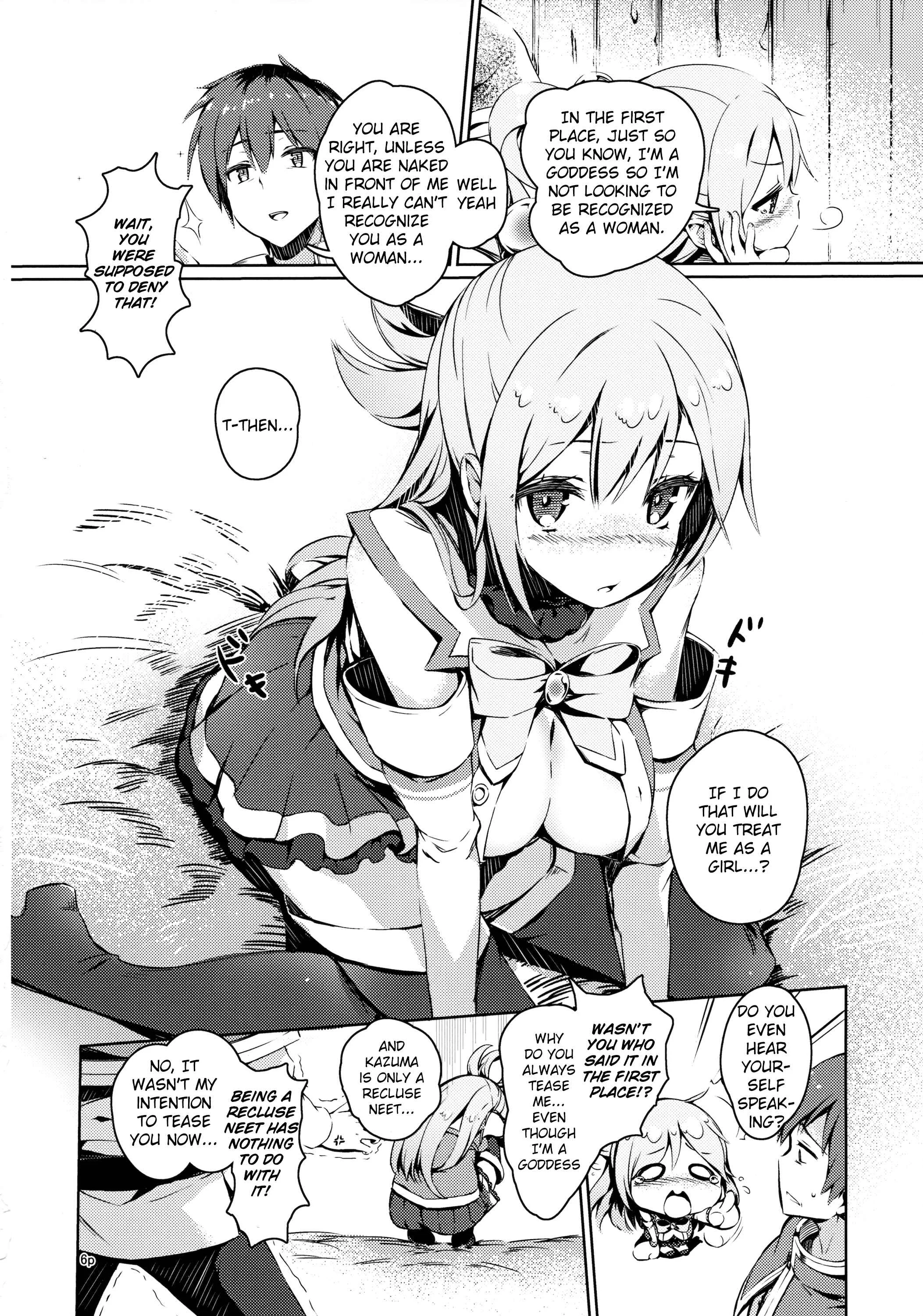 Kono Subarashii Sekai ni Shukufuku wo! - Kono Nikutarashii Megami no Icha Love o! (Doujinshi) Chapter 1: Oneshot - Page 5