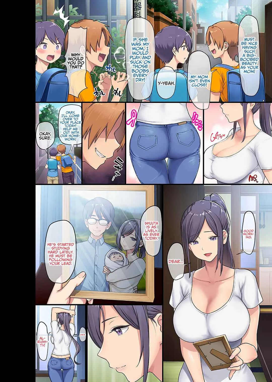 Kyonyuu Miboujin to Musuko no Waruui Otomodachi Chapter 1 - Page 3