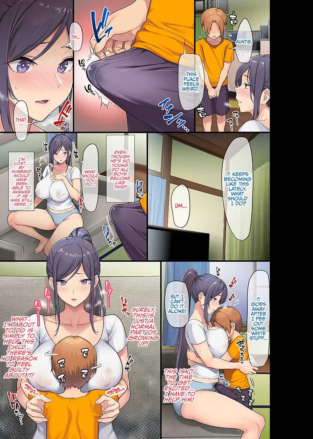 Kyonyuu Miboujin to Musuko no Waruui Otomodachi Chapter 1 - Page 12