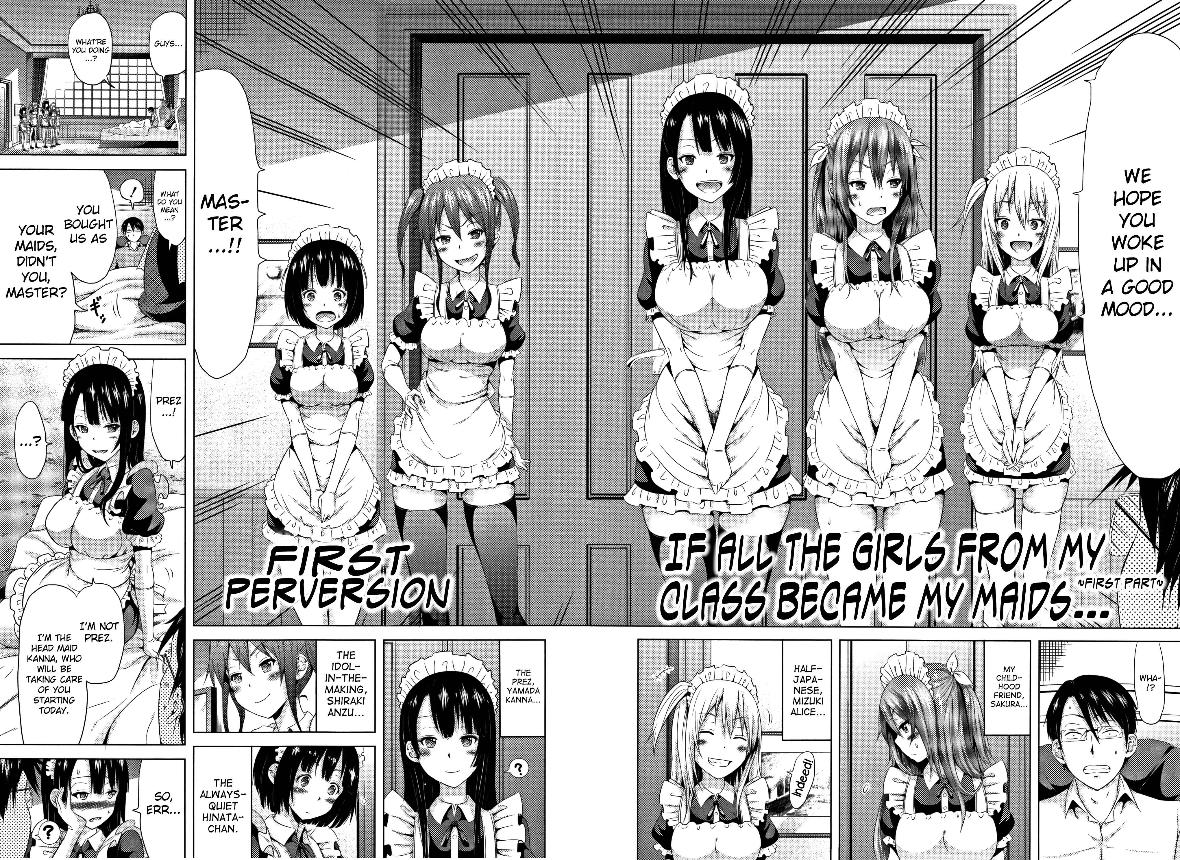 Lovemare Chapter 1: First Perversion: If All the Girls From My Class Became My Maids... ~First Part~ - Page 1