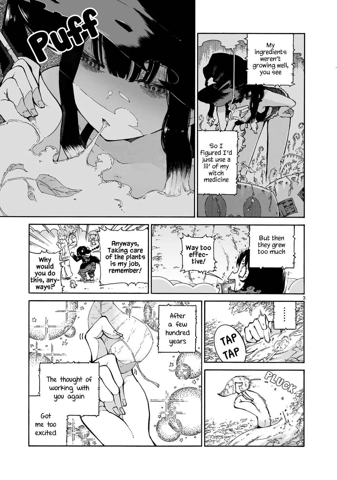 Majo to Kyurasu Chapter 2: Second Puff "Witches and Overgrowth" - Page 3