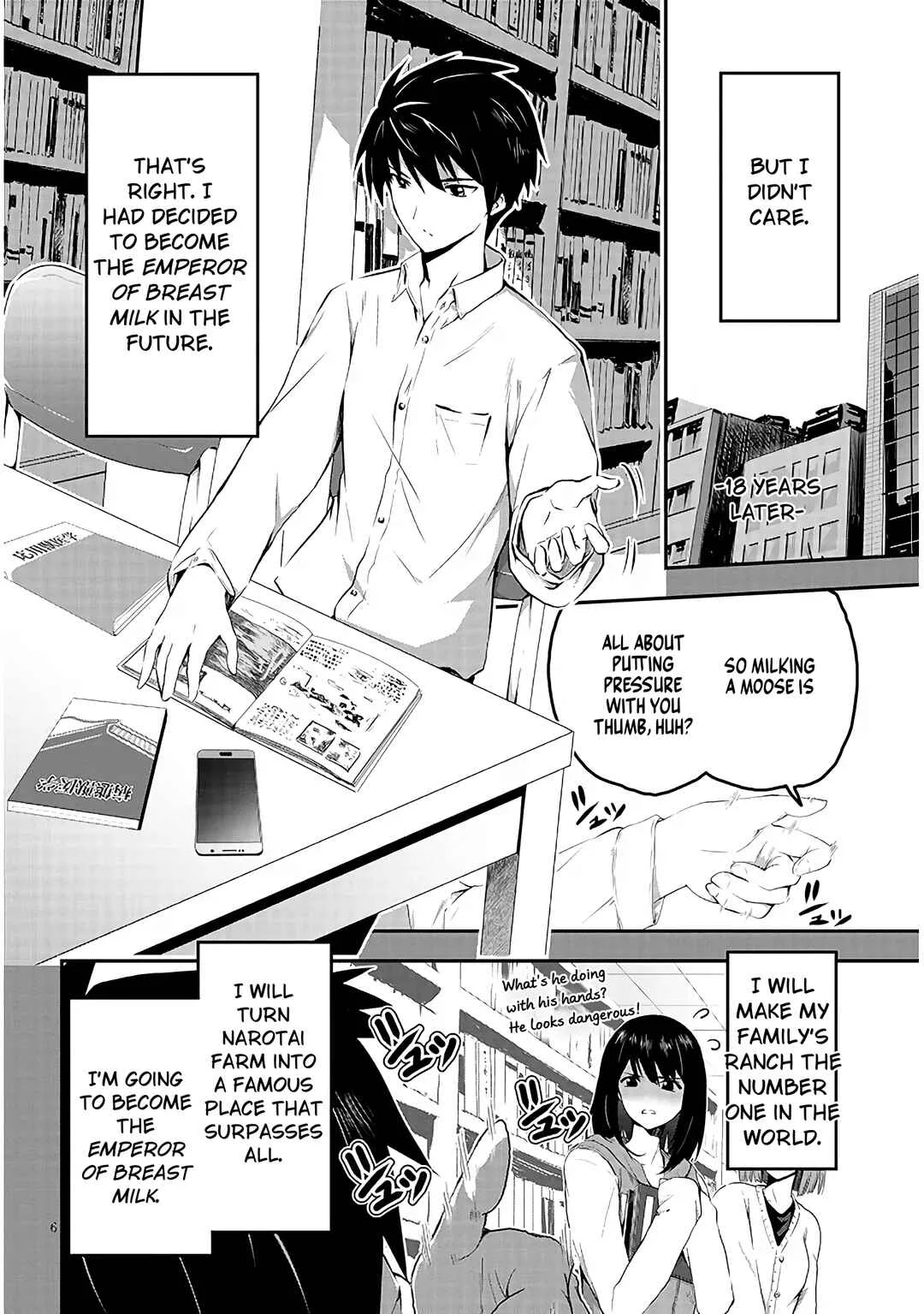 Milk-shibori Hunter no Isekai Sakunyuuki ~Nouka no Saenai Otoko ga Arayuru Shuzoku no Chiku-B wo Moteasobi-toriko ni Suru~ Chapter 1.1 - Page 6