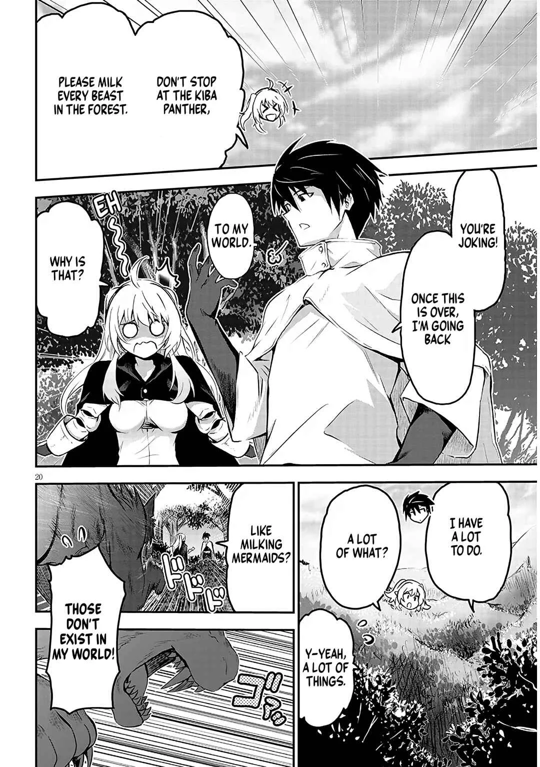 Milk-shibori Hunter no Isekai Sakunyuuki ~Nouka no Saenai Otoko ga Arayuru Shuzoku no Chiku-B wo Moteasobi-toriko ni Suru~ Chapter 1: Decensored version - Page 23