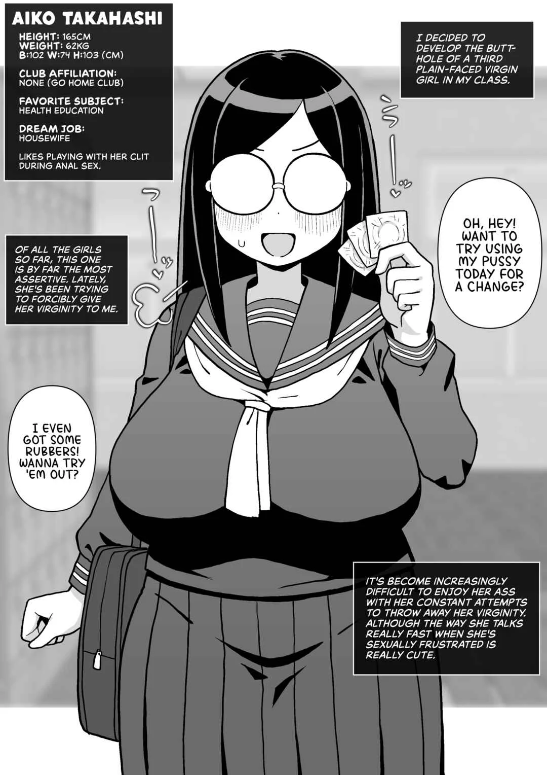 Mob-gao Doukyuusei o Shojo no Mama Anal Kaihatsu shita Hanashi Chapter 1 - Page 12