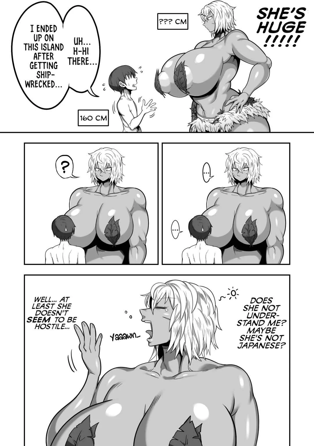 Mujintou de Dekashiri Muchimuchi Amazon-san to Asedaku SEX Chapter 1 - Page 4