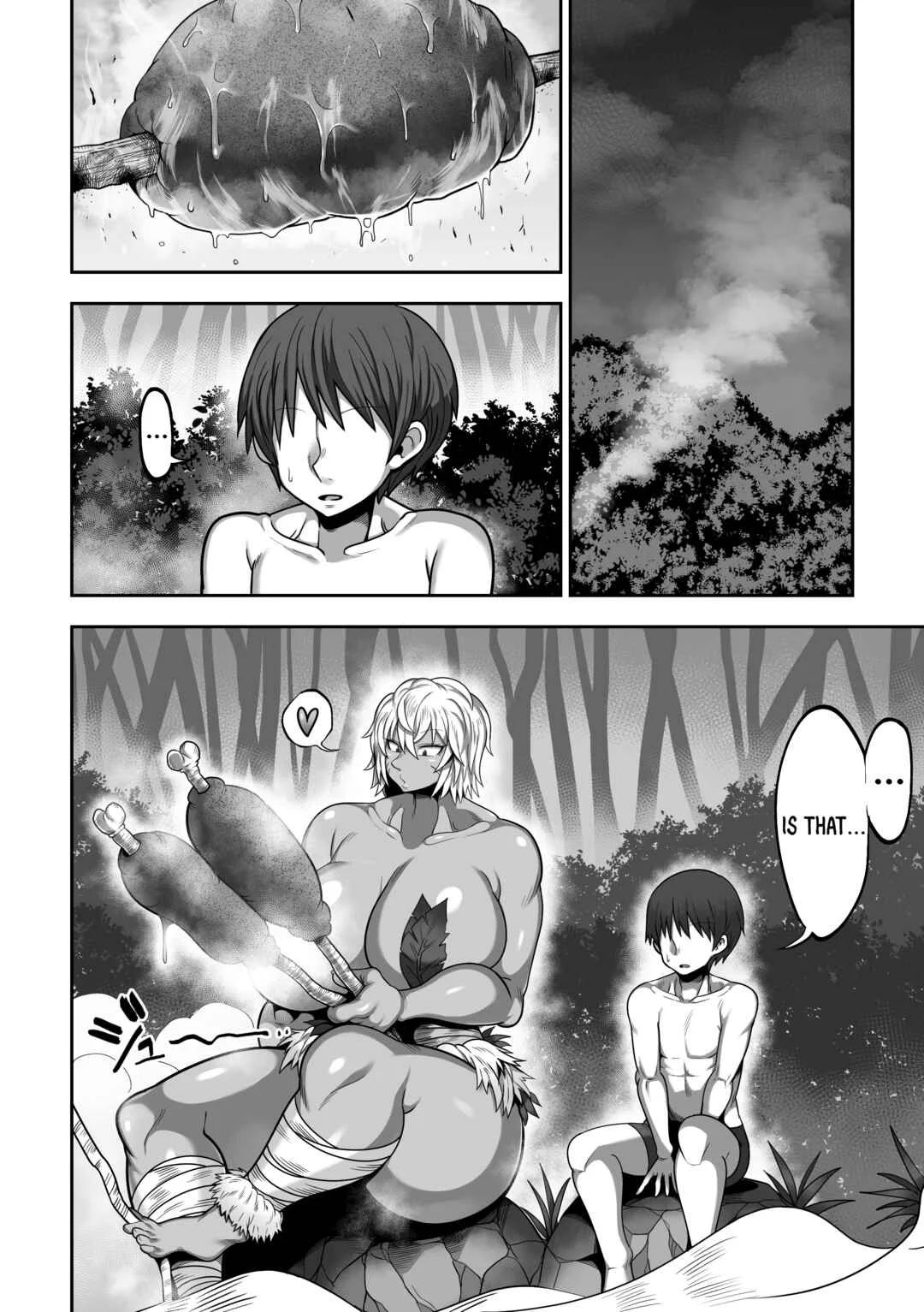 Mujintou de Dekashiri Muchimuchi Amazon-san to Asedaku SEX Chapter 1 - Page 8