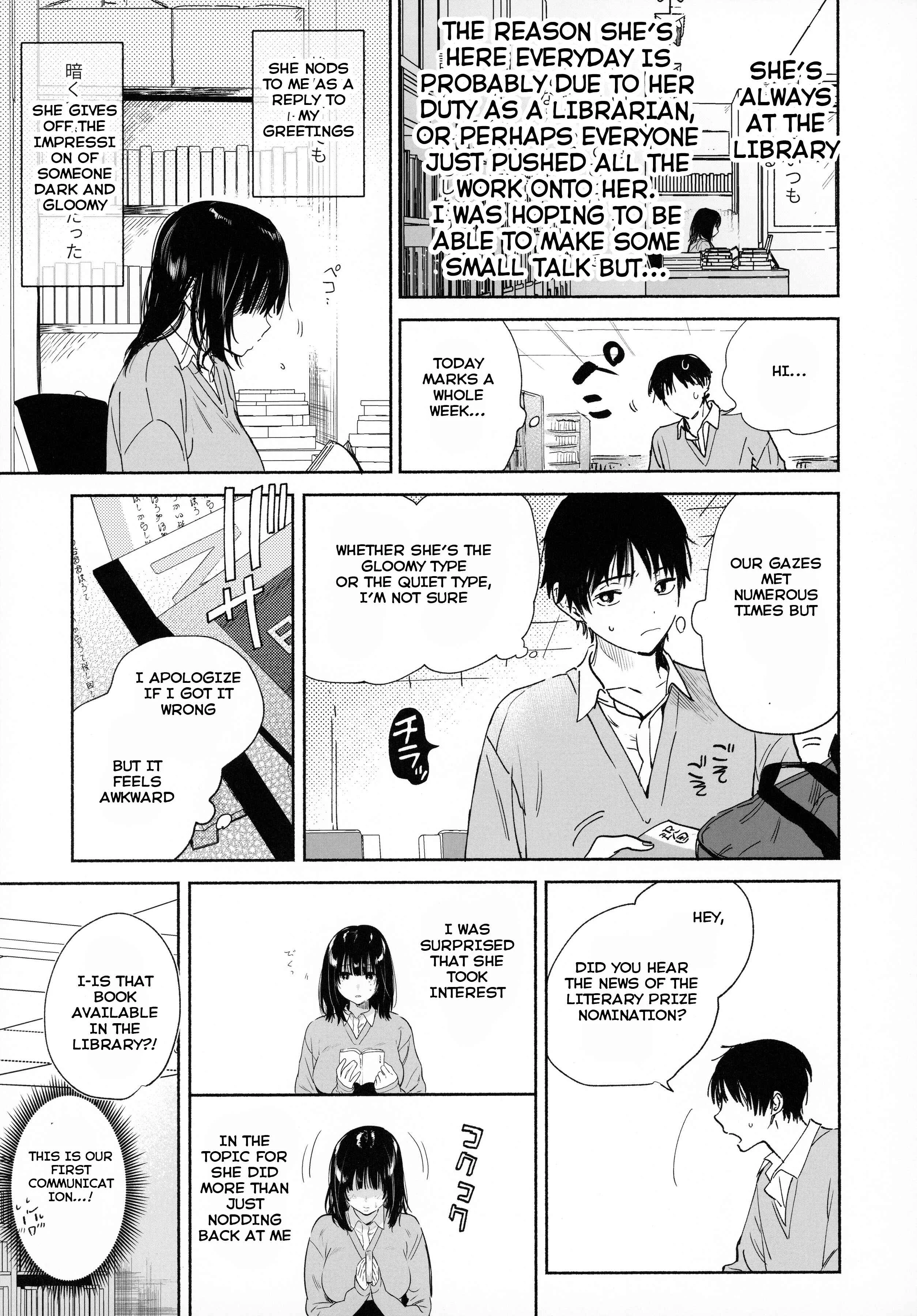 Mukuchi na Tosho Iin to Sex Zuke. Chapter 1.1: Part 1 - Page 12