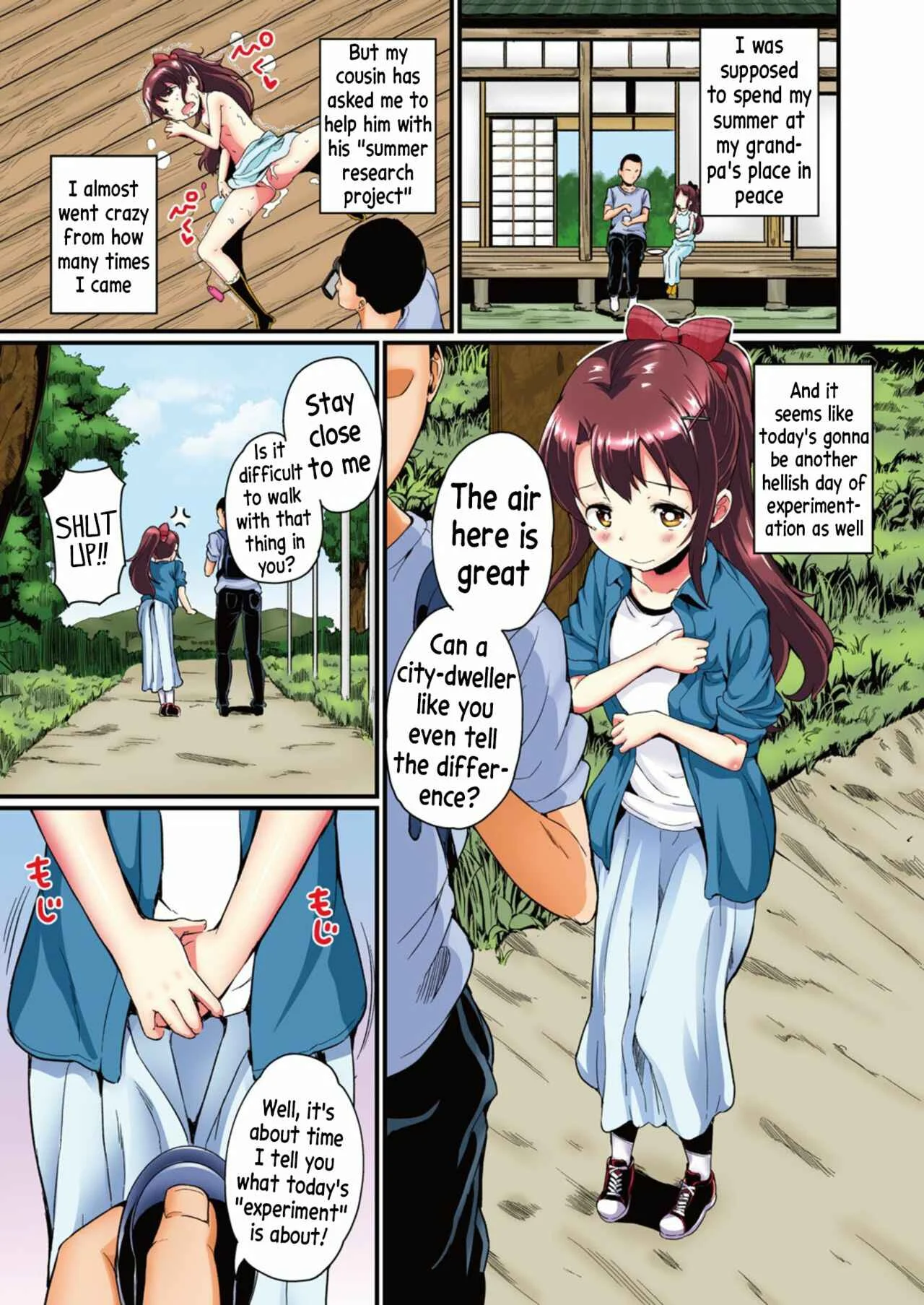 Natsuyasumi no Jiyuu Kenkyuu Riko Choukyou 2-kaime ~Yagai de Zecchou Sasete Miyou!~ Chapter 1 - Page 3