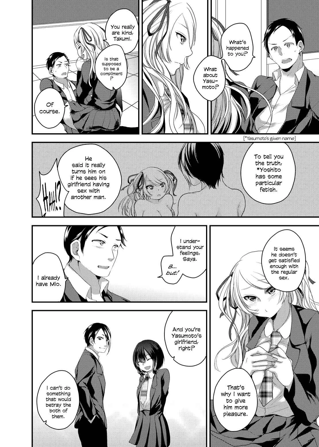 Netorase Bitch ~Kareshi no Tame ni Hoka no Otoko de Ikikuruu Joshikousei.~ Chapter 1: Oneshot - Page 11
