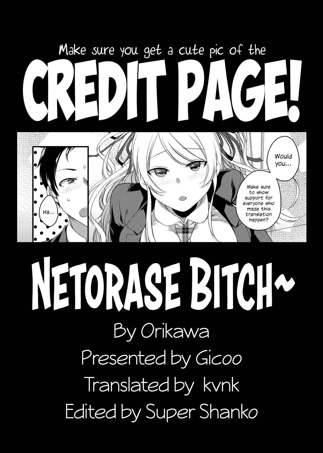 Netorase Bitch ~Kareshi no Tame ni Hoka no Otoko de Ikikuruu Joshikousei.~ Chapter 1: Oneshot - Page 32