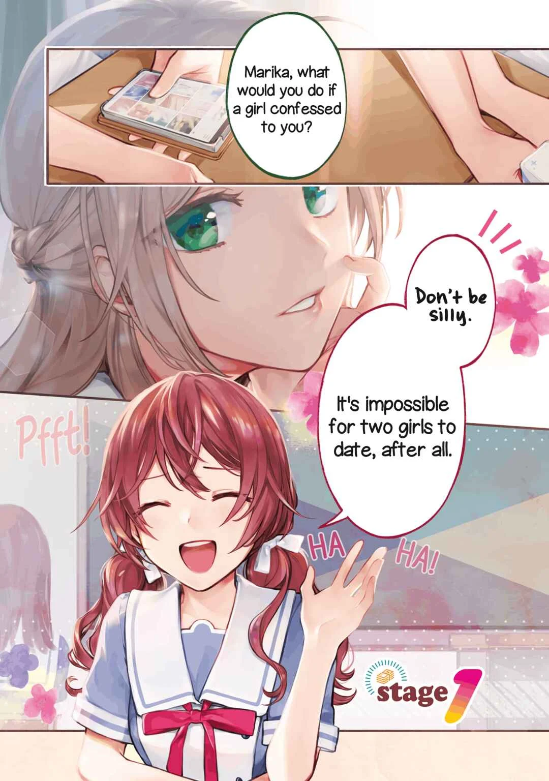 Onna Doushi toka Arienai desho to Iiharu Onnanoko wo, Hyakunichikan de Tetteiteki ni Otosu Yuri no Ohanashi Chapter 1: Stage 1 - Page 4