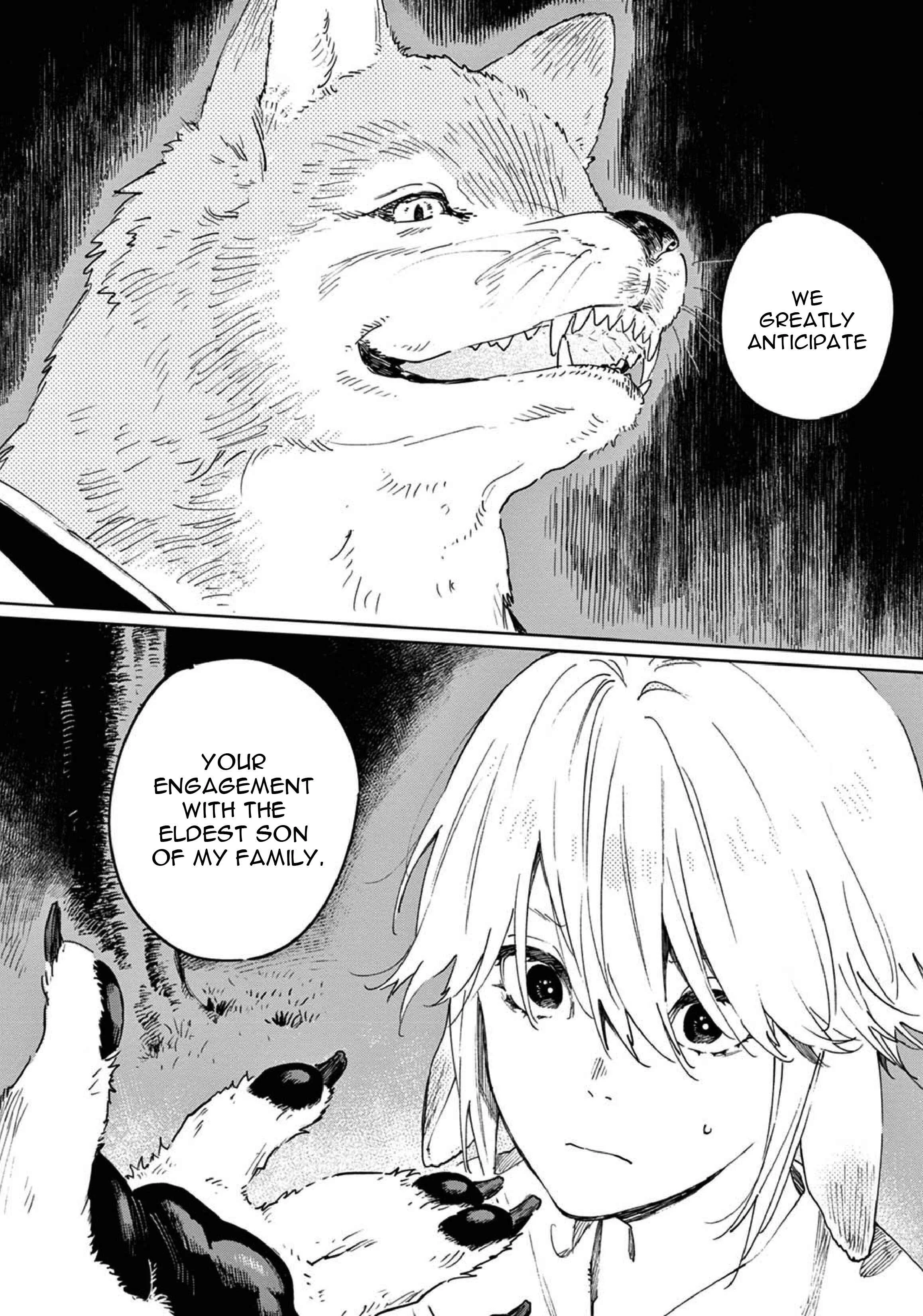 Ookami e no Yomeiri ～Ishu Kon'intan～ Chapter 0: Prologue - Page 14
