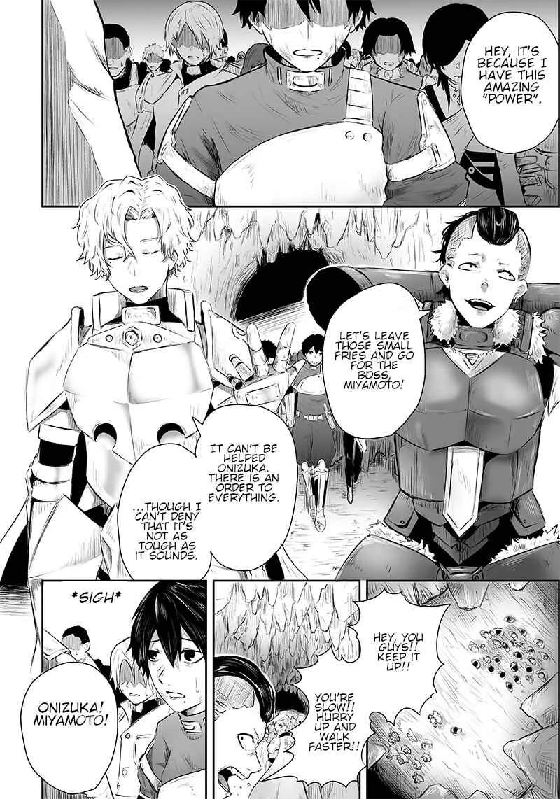 Ore dake Fuguu Skill no Isekai Shoukan Hangyakuki ~Saijaku Skill "Kyuushuu" ga Subete wo Nomikomu made~ Chapter 1: Mockery and awakening. - Page 8