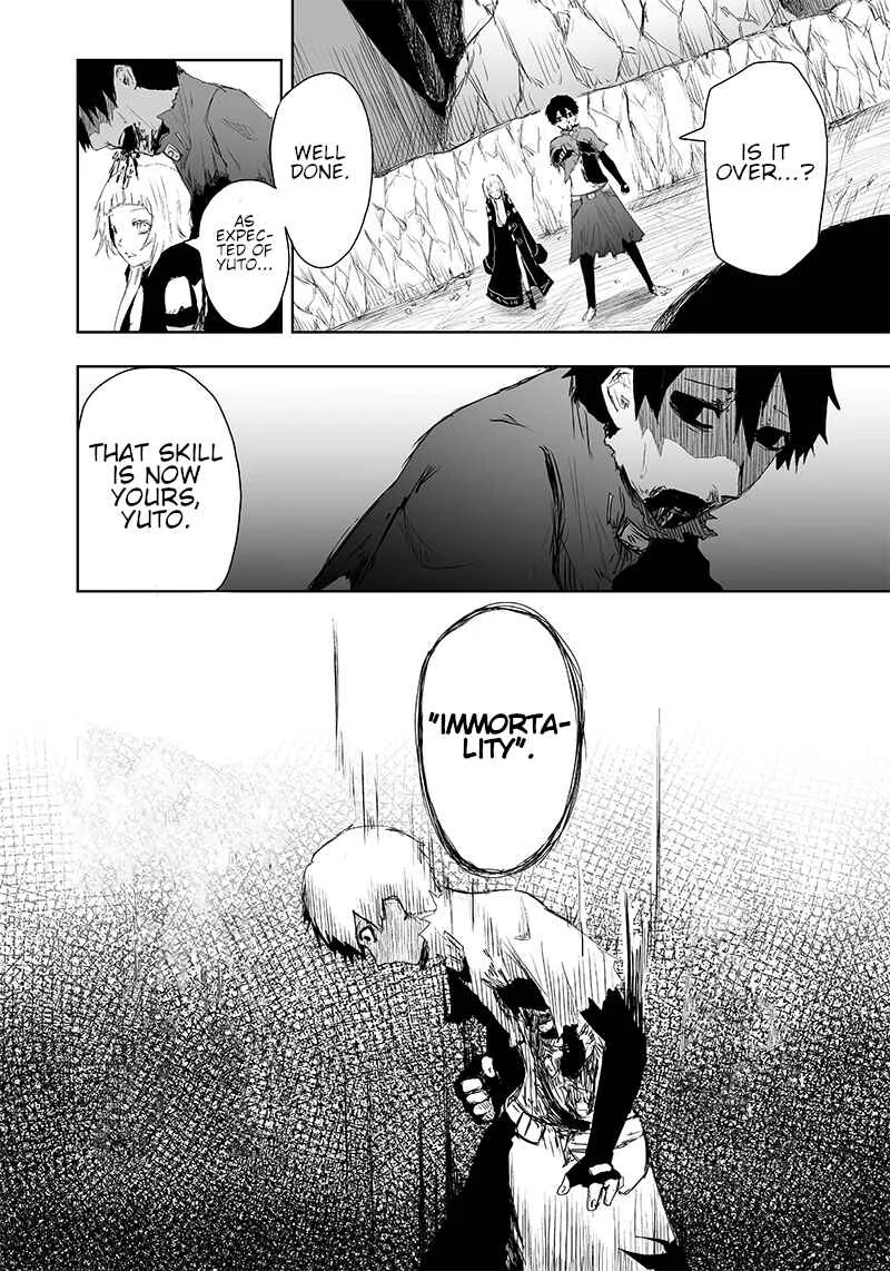 Ore dake Fuguu Skill no Isekai Shoukan Hangyakuki ~Saijaku Skill "Kyuushuu" ga Subete wo Nomikomu made~ Chapter 5: Immortality. - Page 17