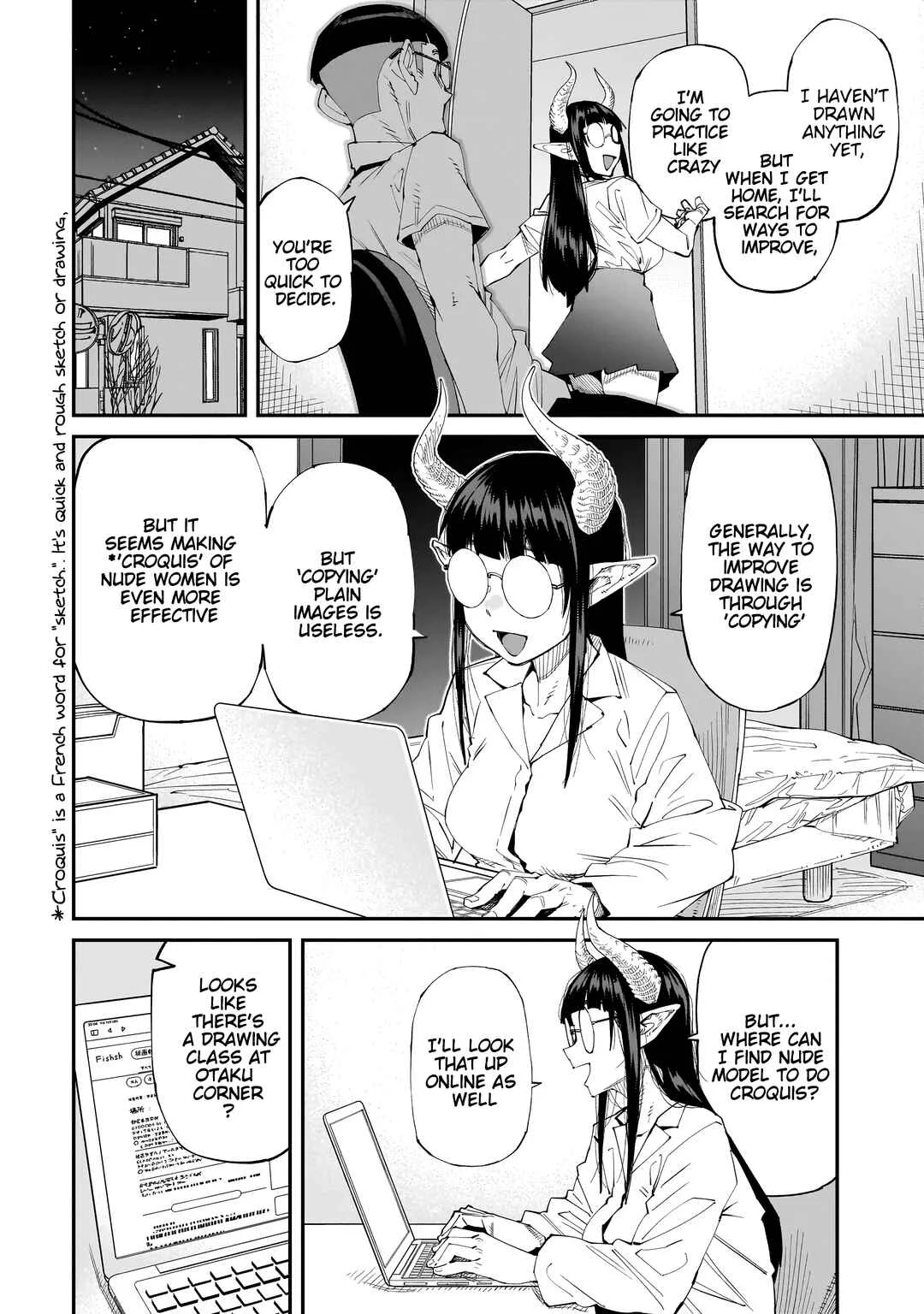 Otaku-kun no Seiheki o Isshou Yugamete Iku Ishuzoku Musume-tachi Chapter 4: Otaku Succubus's Nude croquis - Page 5