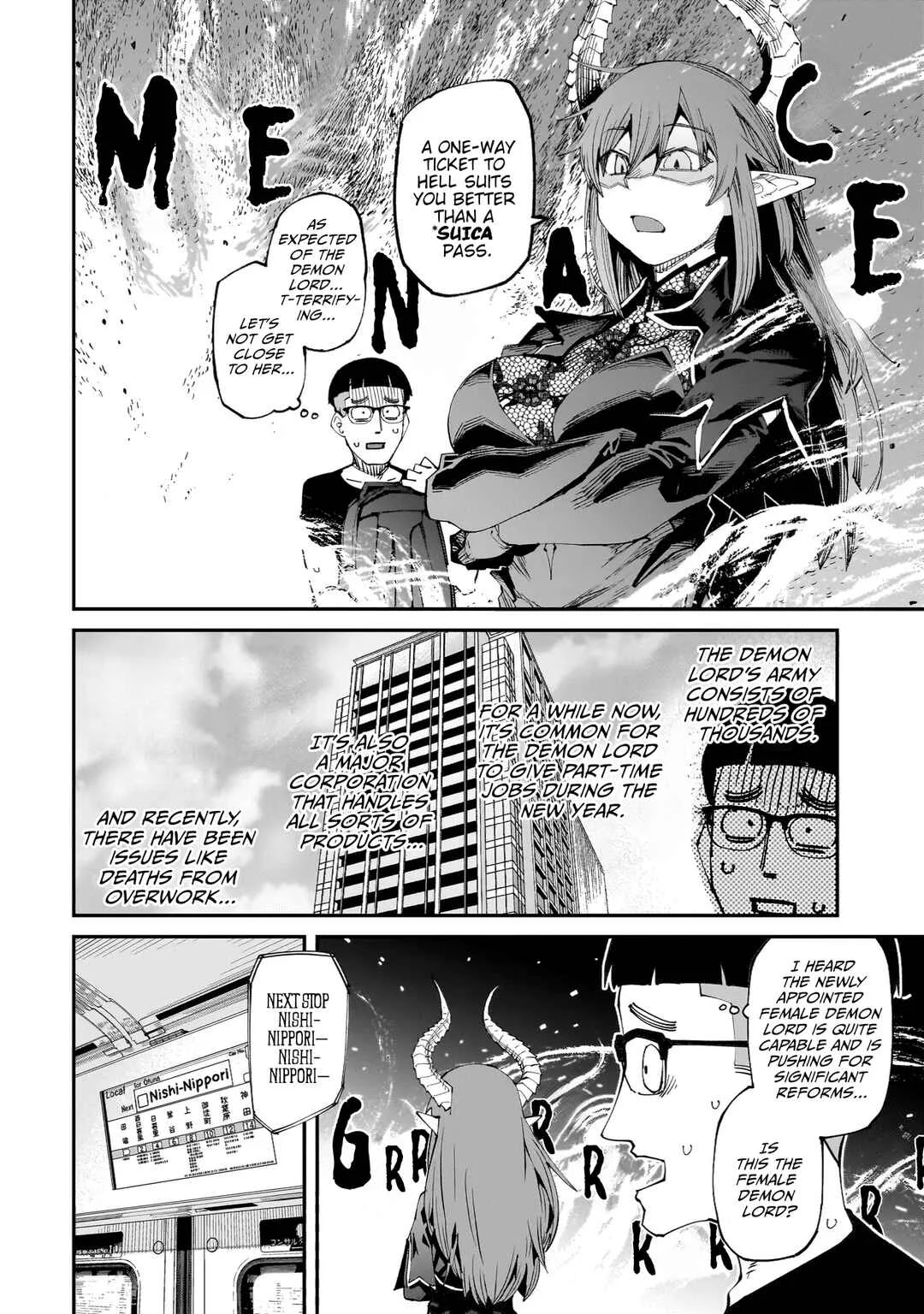 Otaku-kun no Seiheki o Isshou Yugamete Iku Ishuzoku Musume-tachi Chapter 5: Close Contact with Female Demon Lord on the Train - Page 4