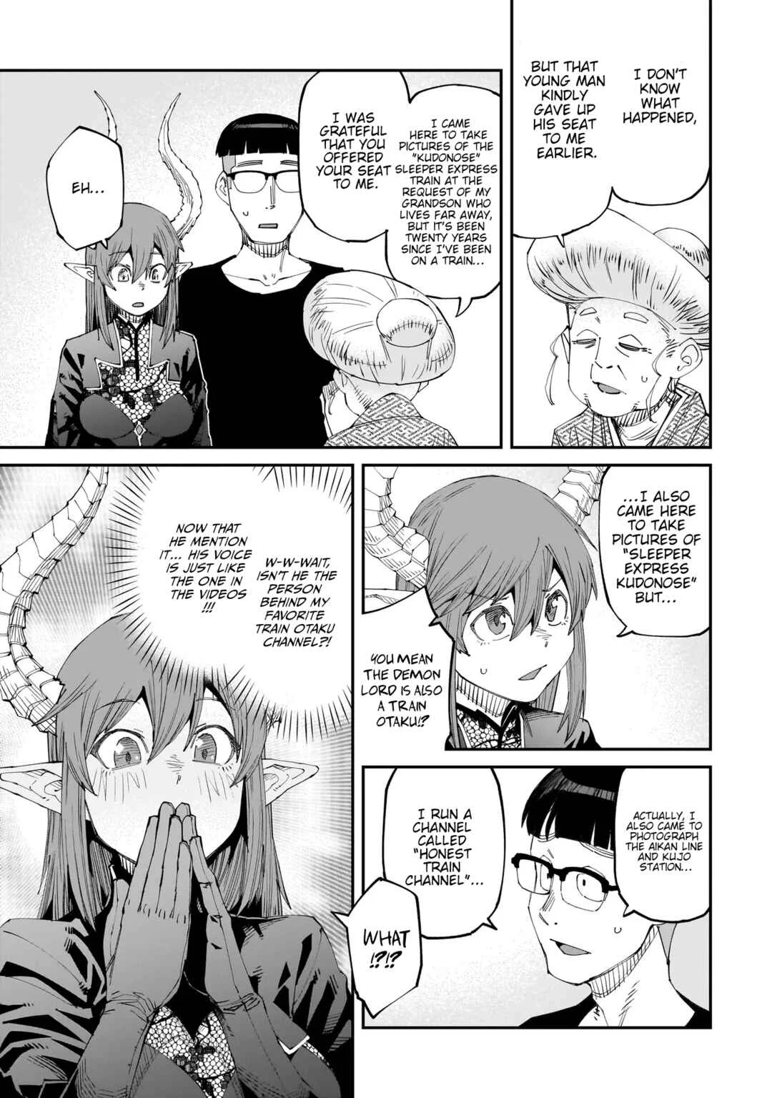 Otaku-kun no Seiheki o Isshou Yugamete Iku Ishuzoku Musume-tachi Chapter 5: Close Contact with Female Demon Lord on the Train - Page 11