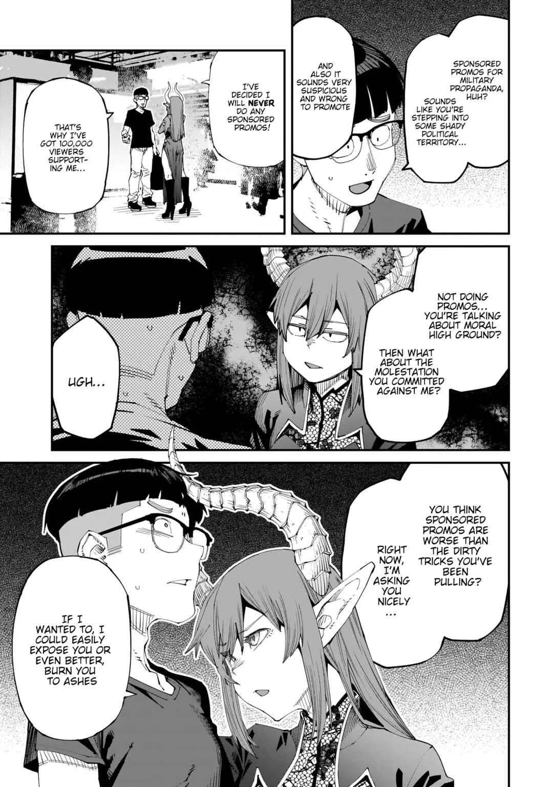 Otaku-kun no Seiheki o Isshou Yugamete Iku Ishuzoku Musume-tachi Chapter 5: Close Contact with Female Demon Lord on the Train - Page 13