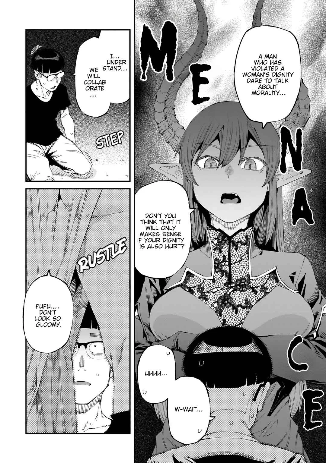 Otaku-kun no Seiheki o Isshou Yugamete Iku Ishuzoku Musume-tachi Chapter 5: Close Contact with Female Demon Lord on the Train - Page 14