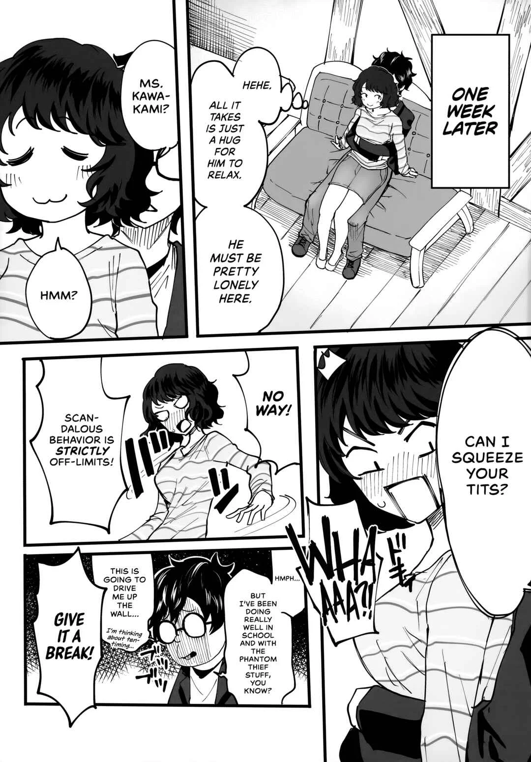 Persona 5 - Tantou Kyoushi ni Oazuke Sareta node Chokkai Kakemakuru Hon Chapter 1 - Page 8