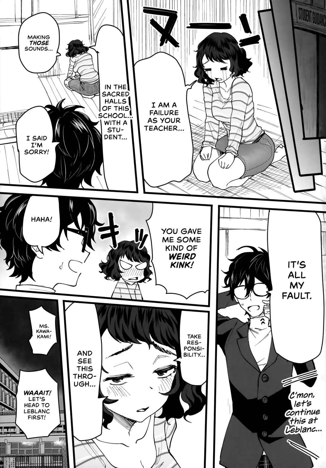 Persona 5 - Tantou Kyoushi ni Oazuke Sareta node Chokkai Kakemakuru Hon Chapter 1 - Page 32