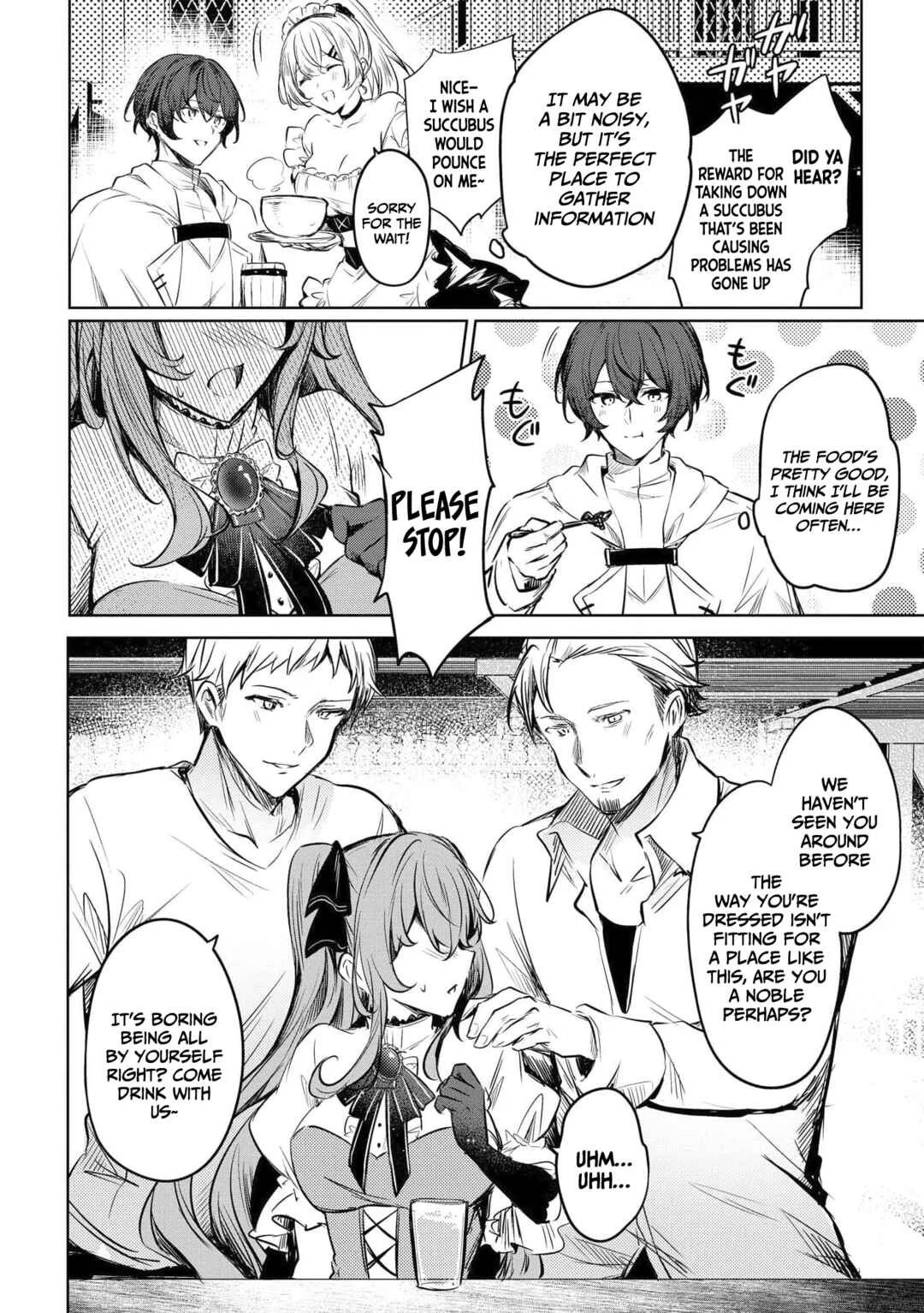 Ponkotsu Succubus to Bocchi Noroi no Boukensha: Nazeka Dojikko Inma to Musou Suru! Chapter 1 - Page 4