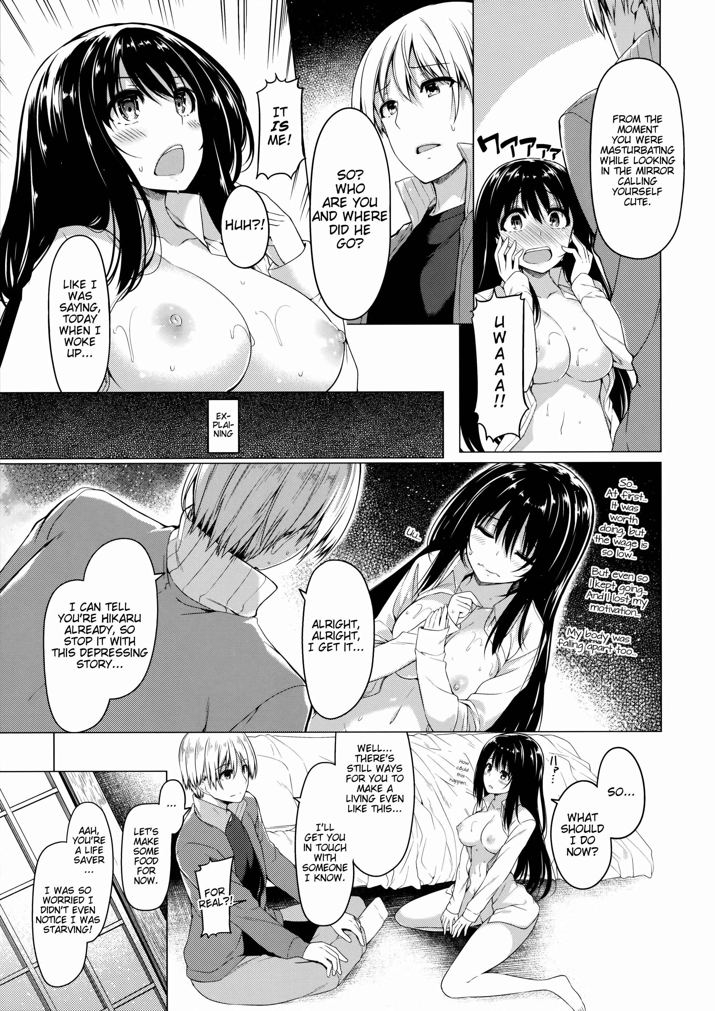 Sanshoku Hirune Tsuki TS Chapter 1: OneshotSanshoku Hirune Tsuki TS - Page 6