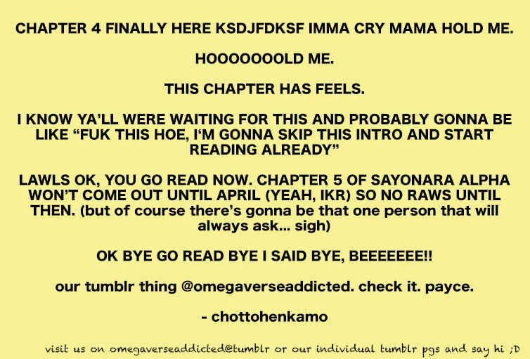 Sayonara Alpha Chapter 4 - Page 1