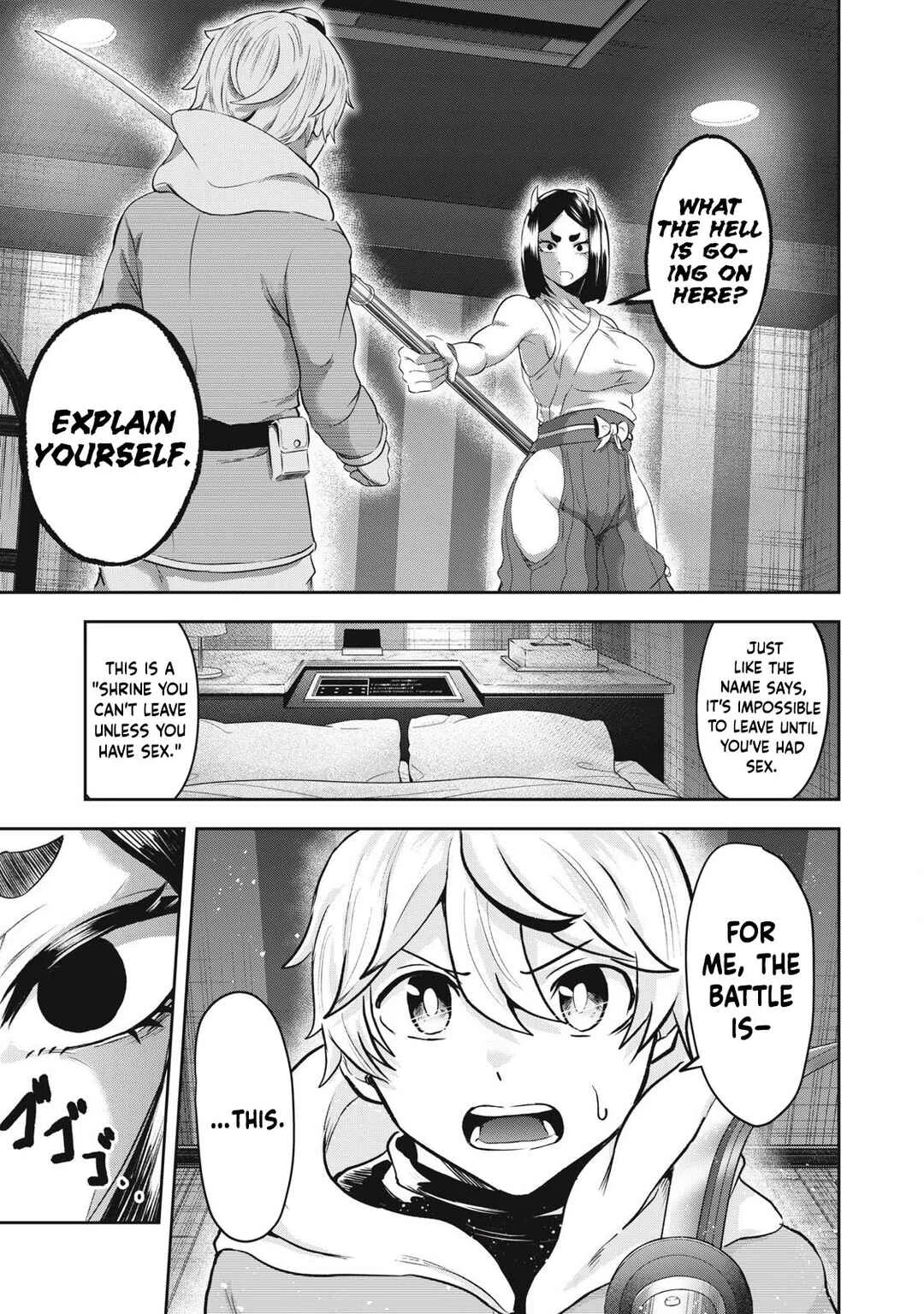 Sei-jun Ecstasy: XXX Shinai to Derarenai Heya de Mazoku o Buttaoshimasu Chapter 3: Your Name! - Page 4
