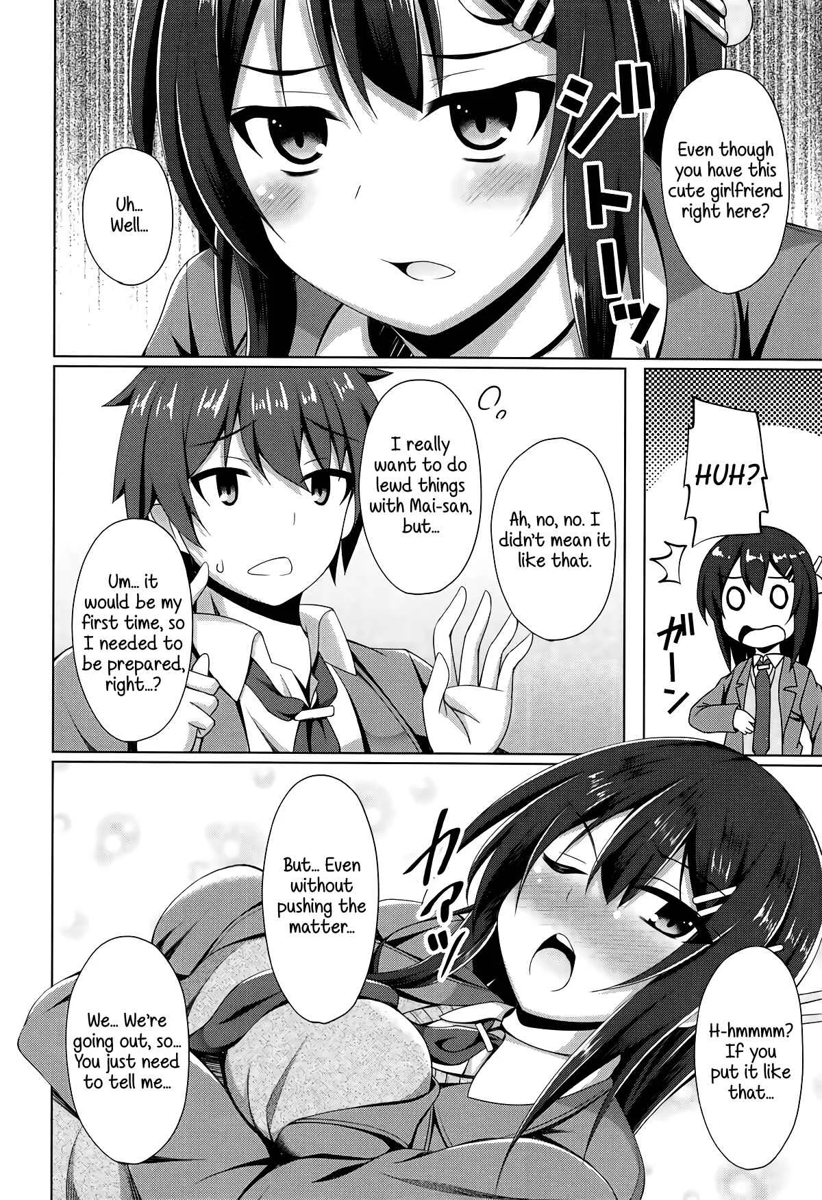 Seishun Buta Yarou wa Bunny Girl Senpai no Yume o Minai - Mai-san Ecchi Shimasen ka? (Doujinshi) Chapter 1 - Page 5