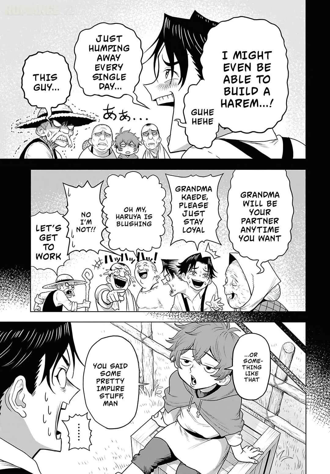 Shini Modotta Ore wa Seinaru Yuusha wo Yamete, Haremu Tsukutte Koshi wo Hekoheko Futte Itai Chapter 1 - Page 38