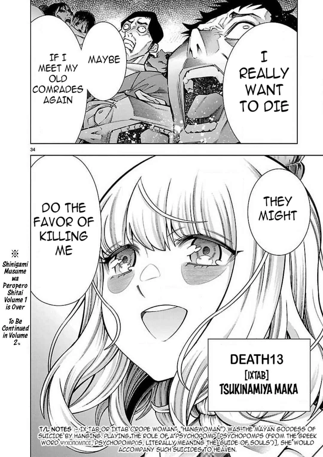 Shinigami Musume wa Peropero Shitai Chapter 5: Shinigami Girl Won't Hide - Page 34